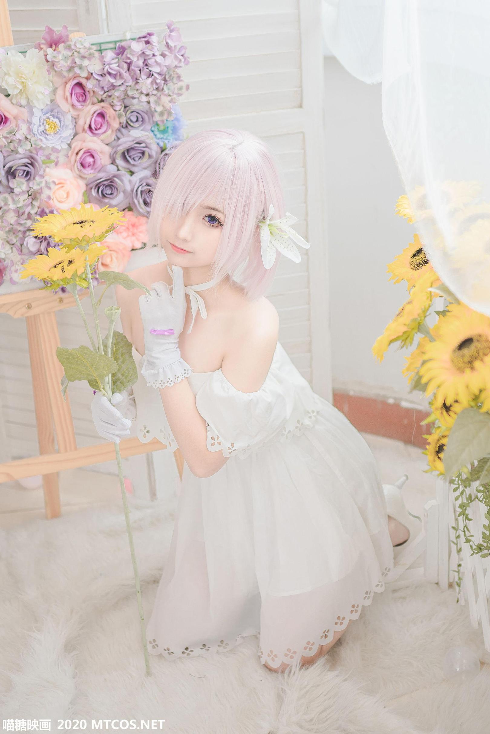 [网络美女] 网络美女 白色玛修高清手机美女壁纸8P