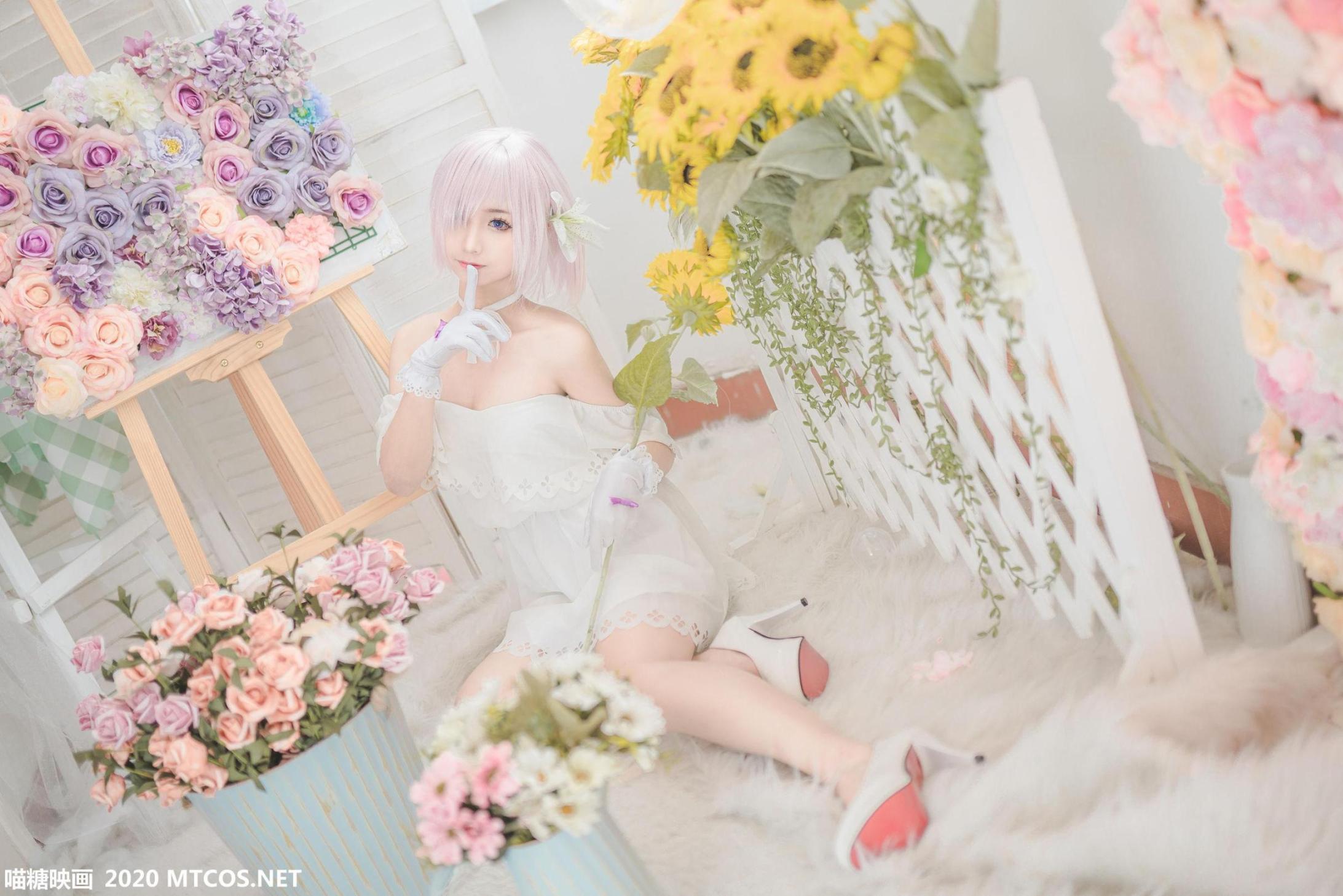 [网络美女] 网络美女 白色玛修高清手机美女壁纸15P