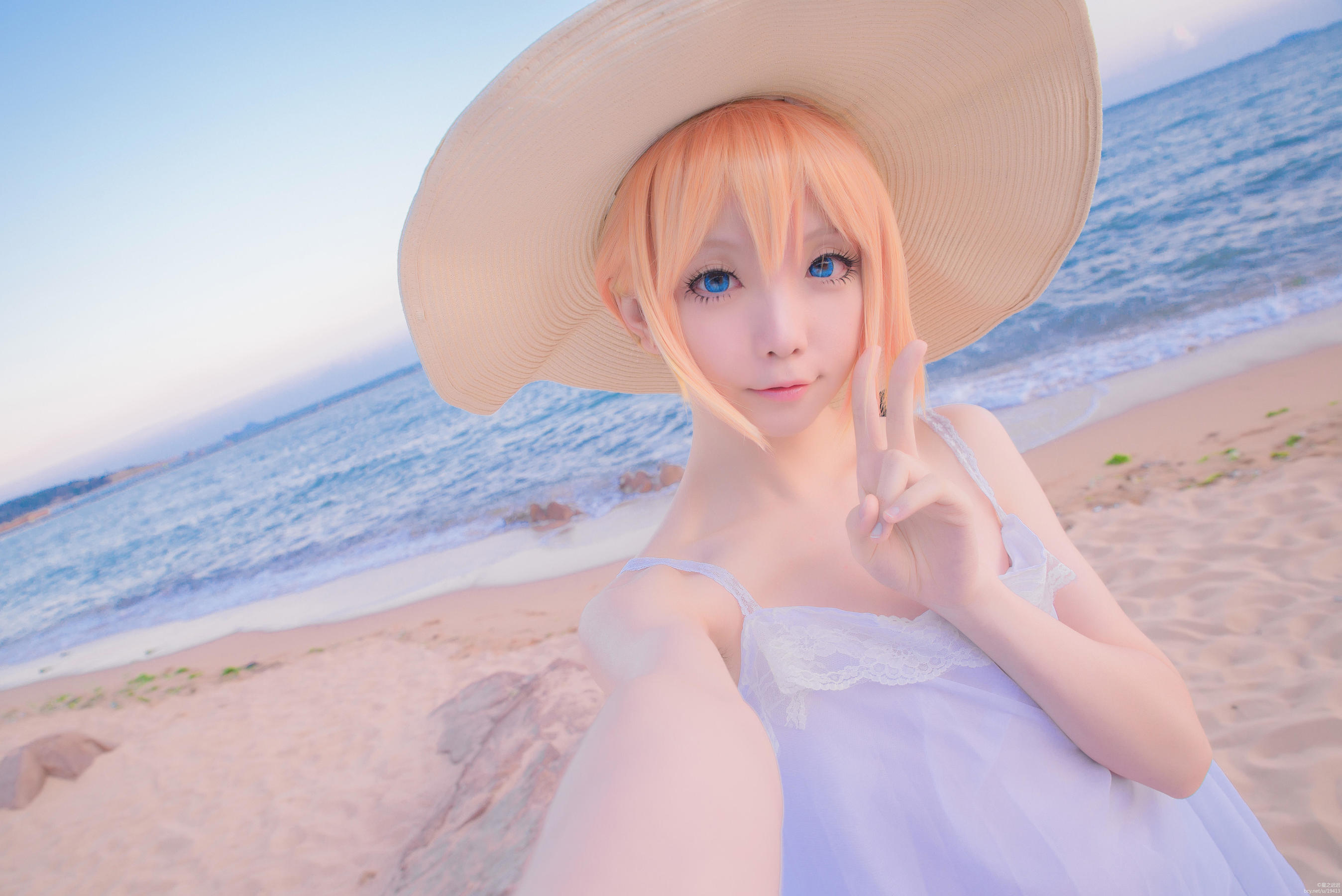 [网络美女] 星之迟迟 刀剑乱舞COS乱藤四郎高清手机美女壁纸28P