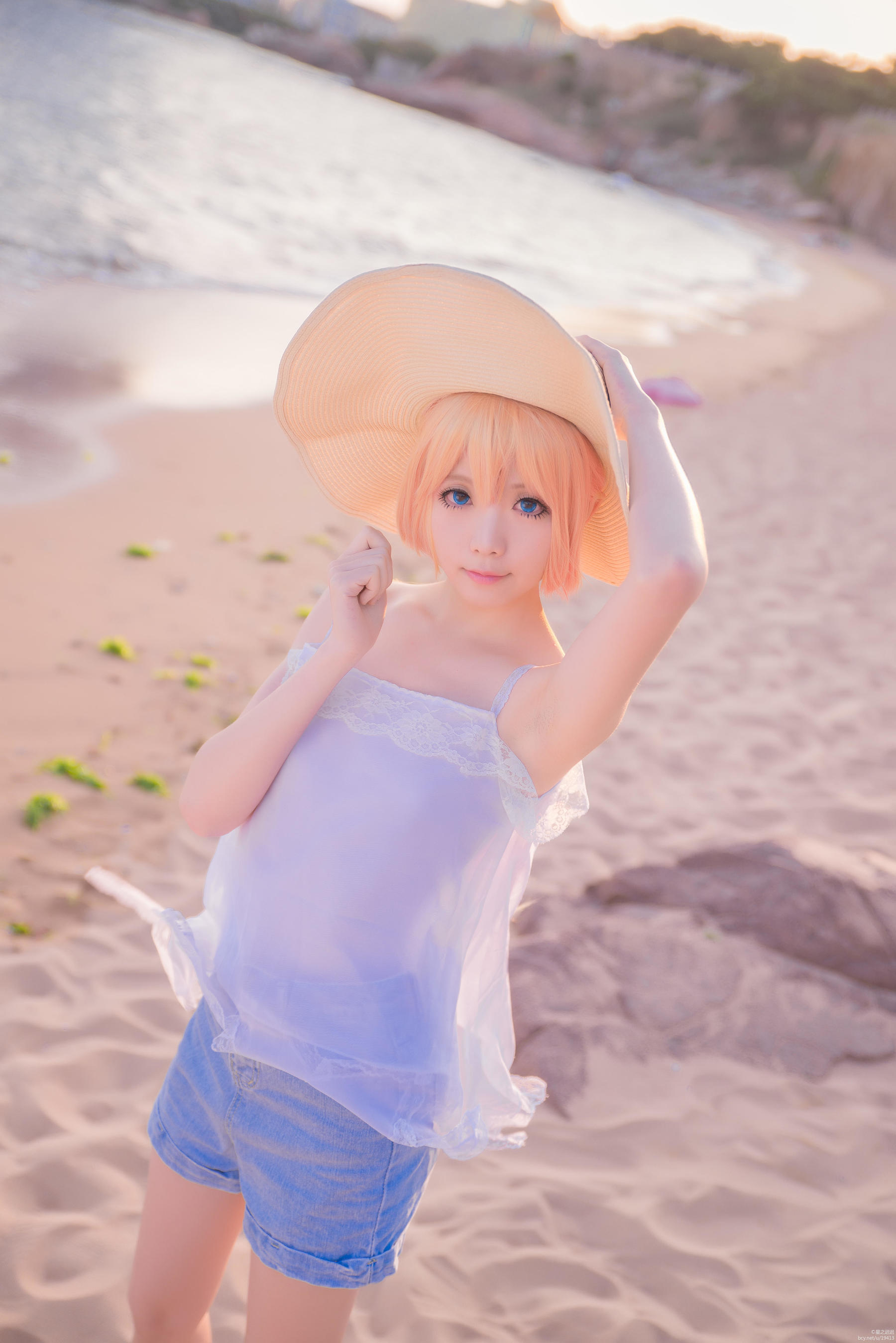 [网络美女] 星之迟迟 刀剑乱舞COS乱藤四郎高清手机美女壁纸10P