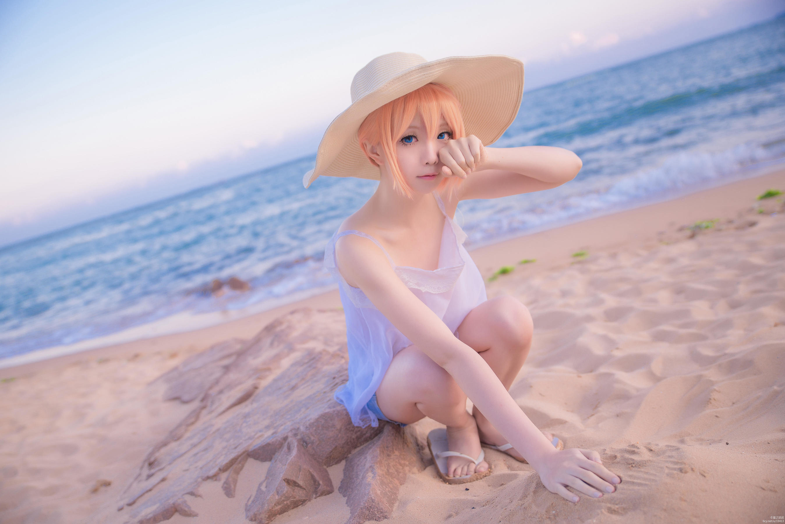 [网络美女] 星之迟迟 刀剑乱舞COS乱藤四郎高清手机美女壁纸23P