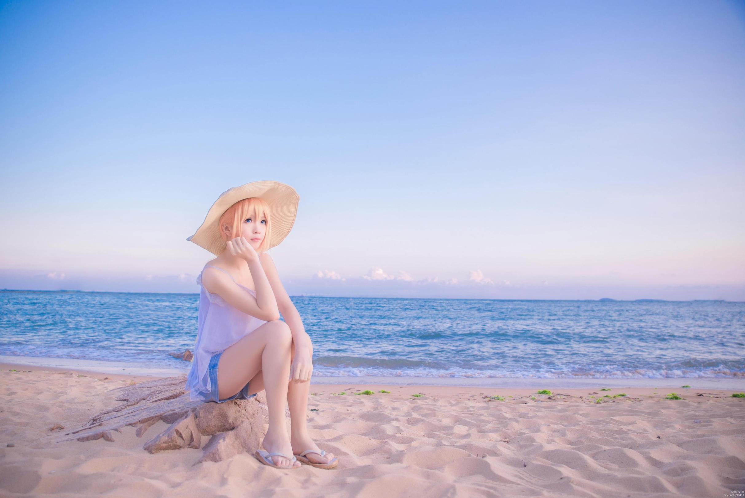 [网络美女] 星之迟迟 刀剑乱舞COS乱藤四郎高清手机美女壁纸21P