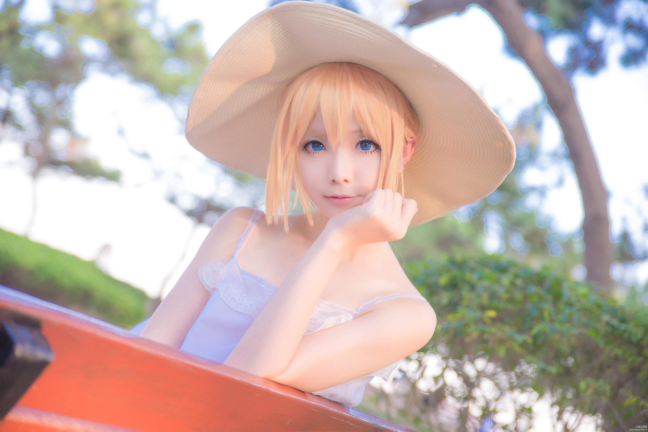 [网络美女] 星之迟迟 刀剑乱舞COS乱藤四郎高清手机美女壁纸8P