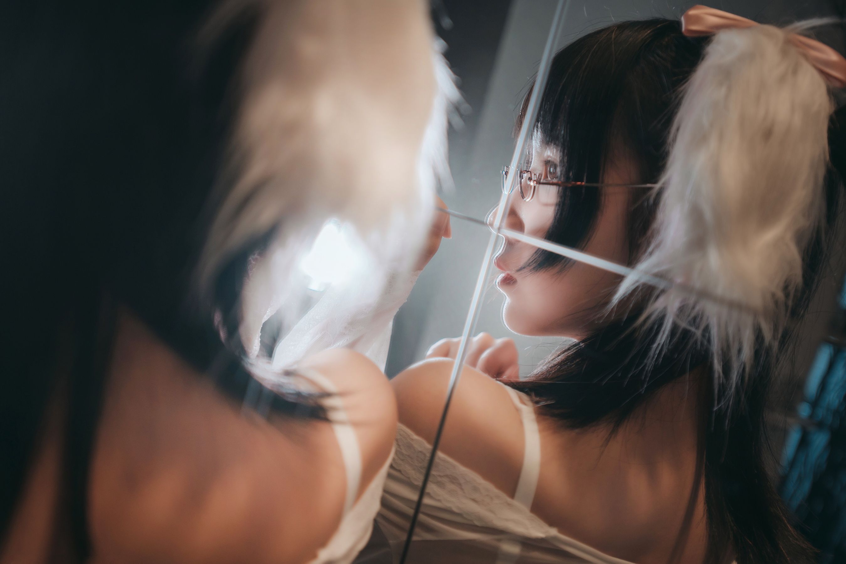 [网络美女] 逐月su 睡衣兔子高清手机美女壁纸18P