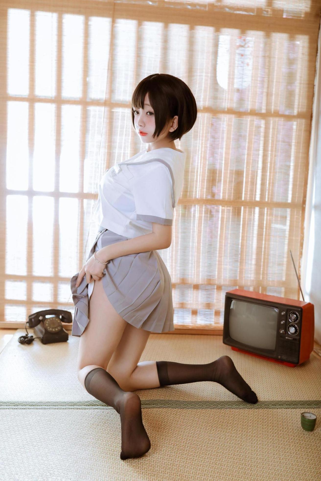 [网络美女] 日奈娇 和风jk 高清手机美女壁纸