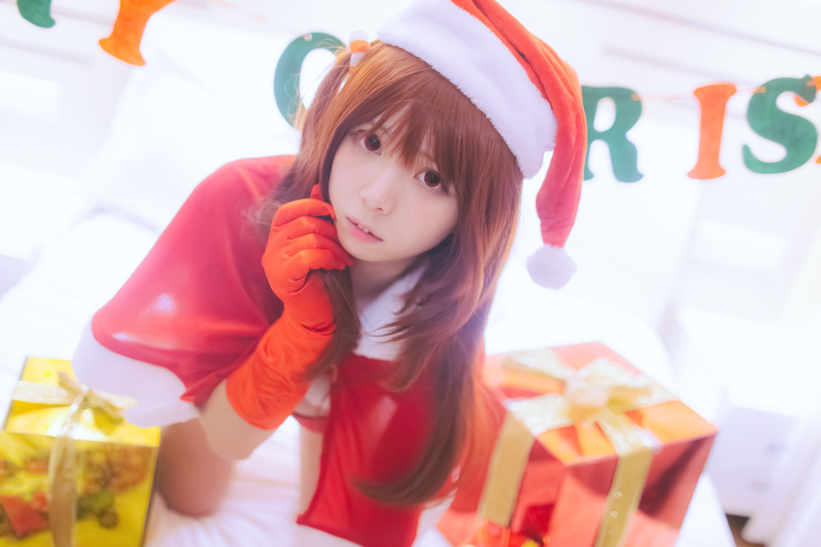 [网络美女] 闪月半 Merry Christmas 高清手机美女壁纸