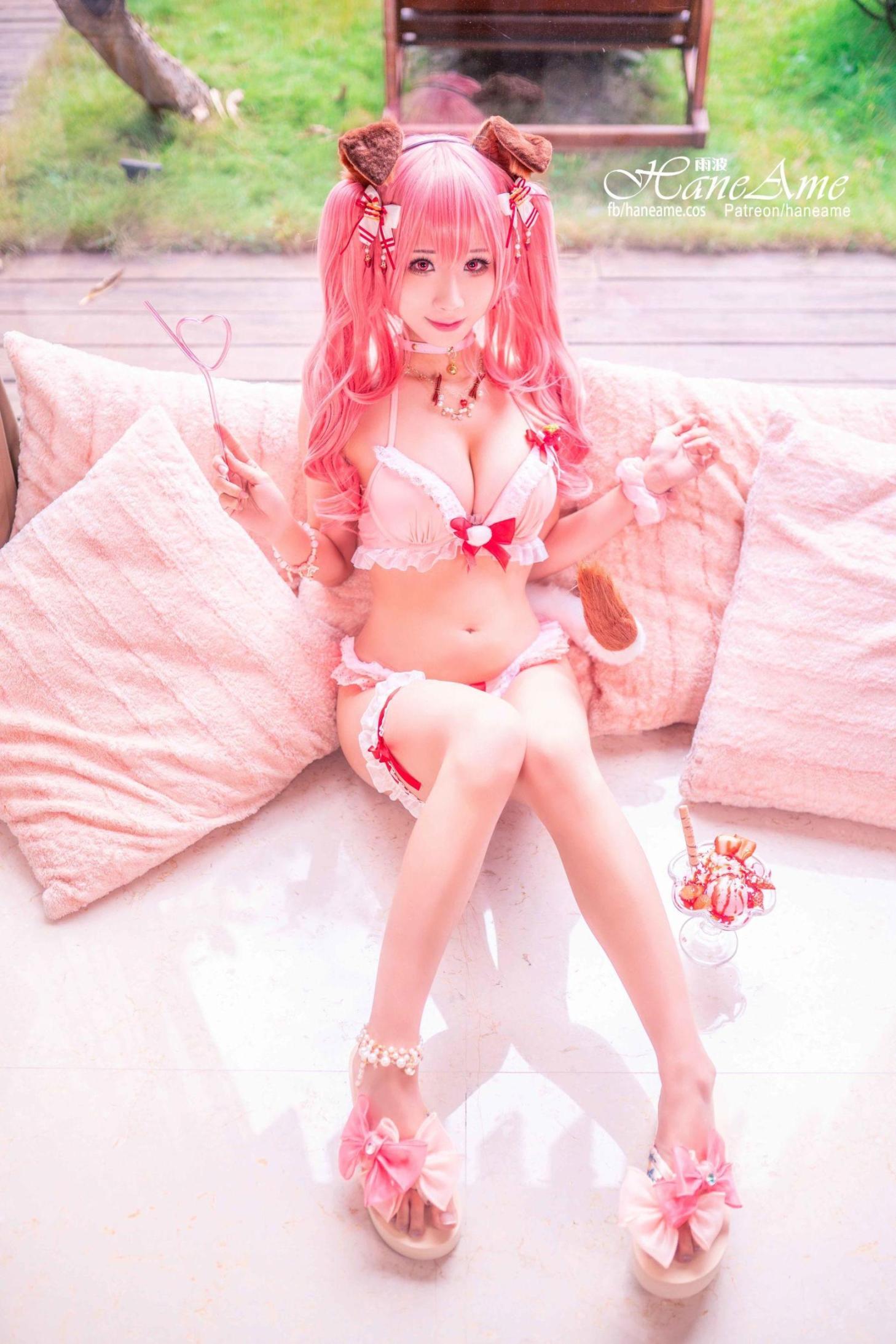 [网络美女] 雨波_HaneAme 兽耳少女 Naki 高清手机美女壁纸