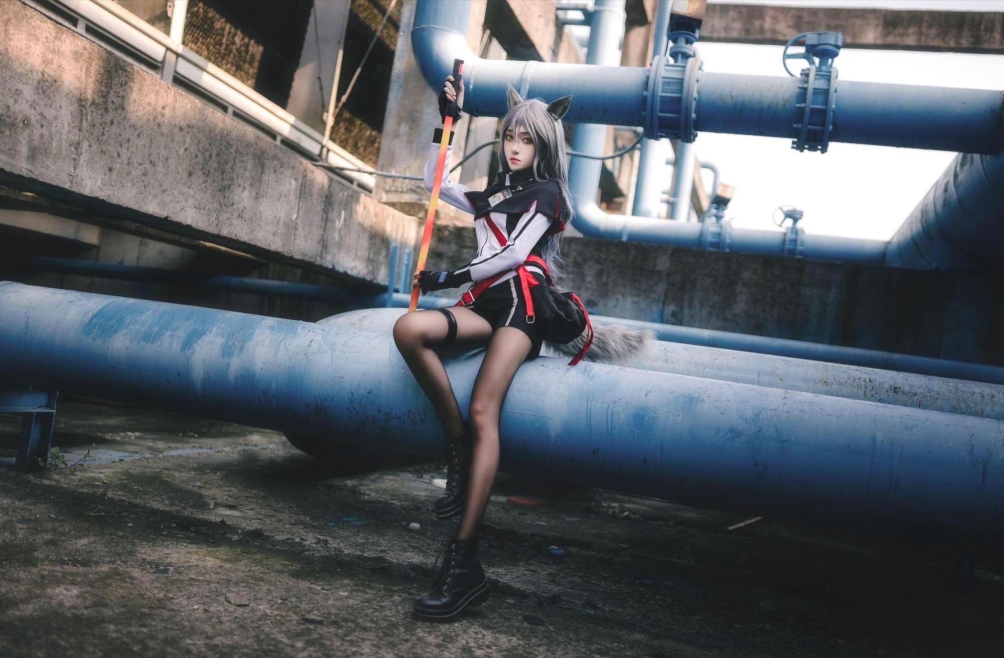 [网络美女] 南桃Momoko 得克萨斯常服高清手机美女壁纸12P