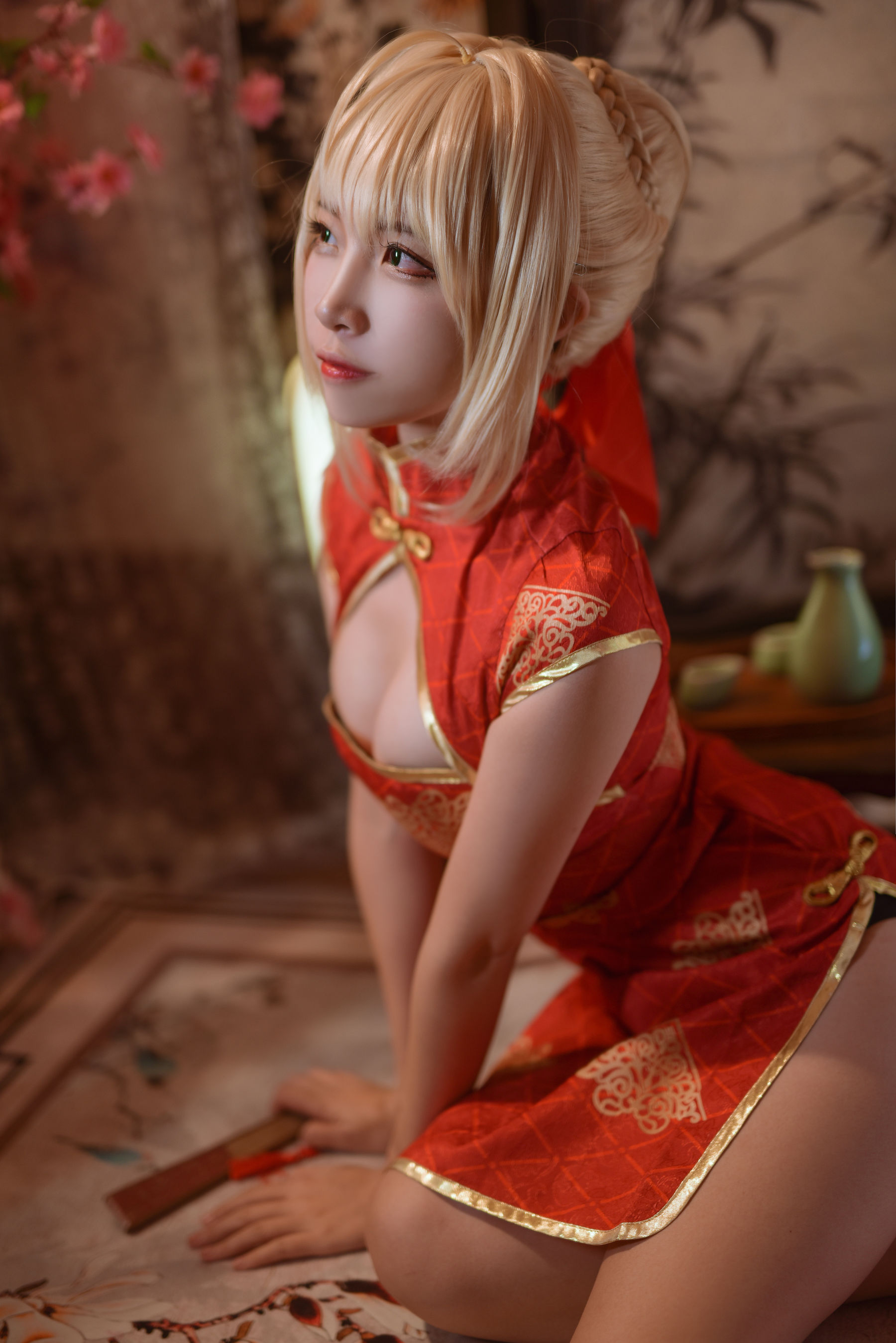 [网络美女] 二佐Nisa Fate尼禄旗袍 高清手机美女壁纸