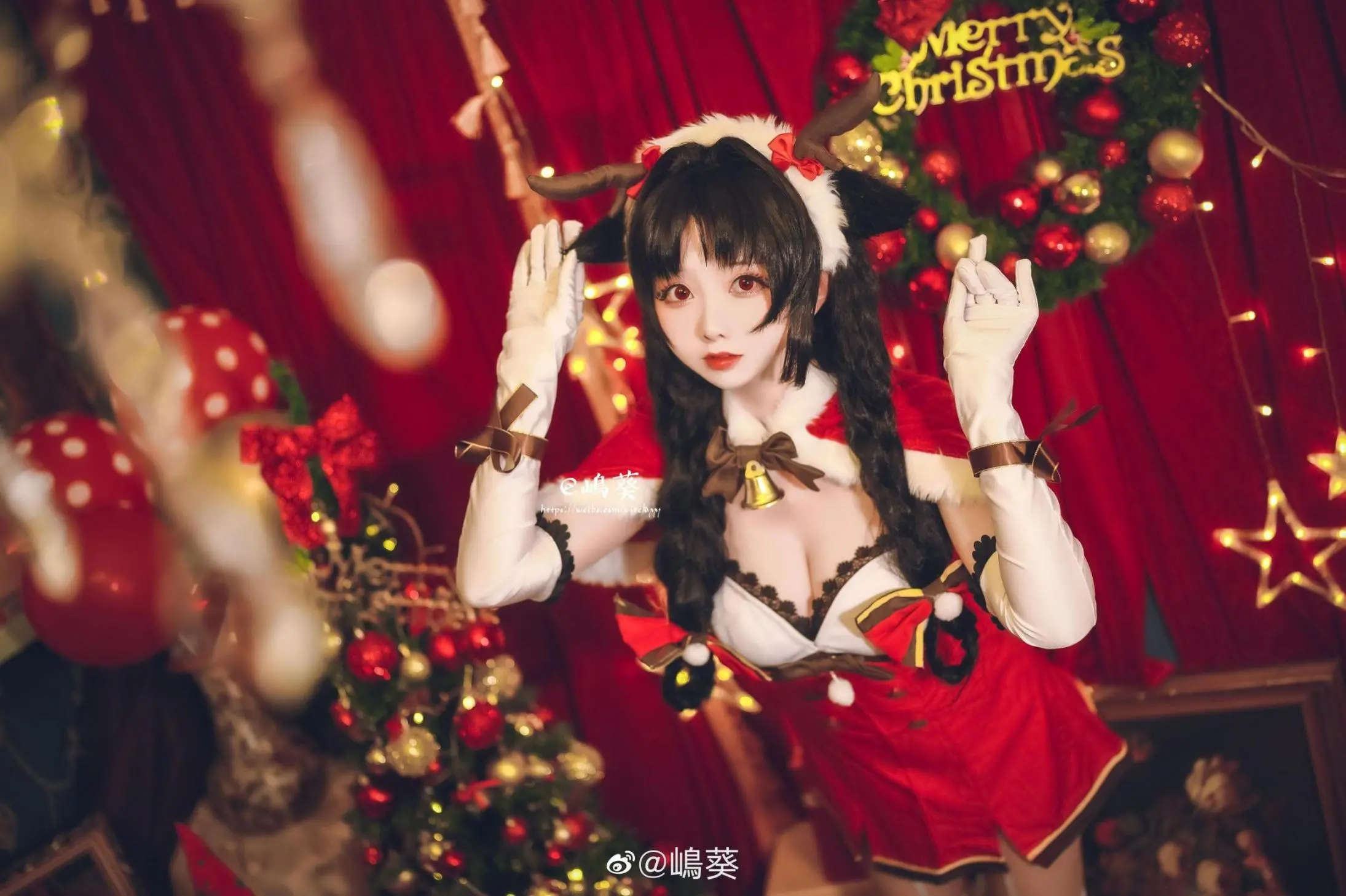 嶋葵 碧蓝航线 大潮 驯鹿与圣诞礼物高清写真2P