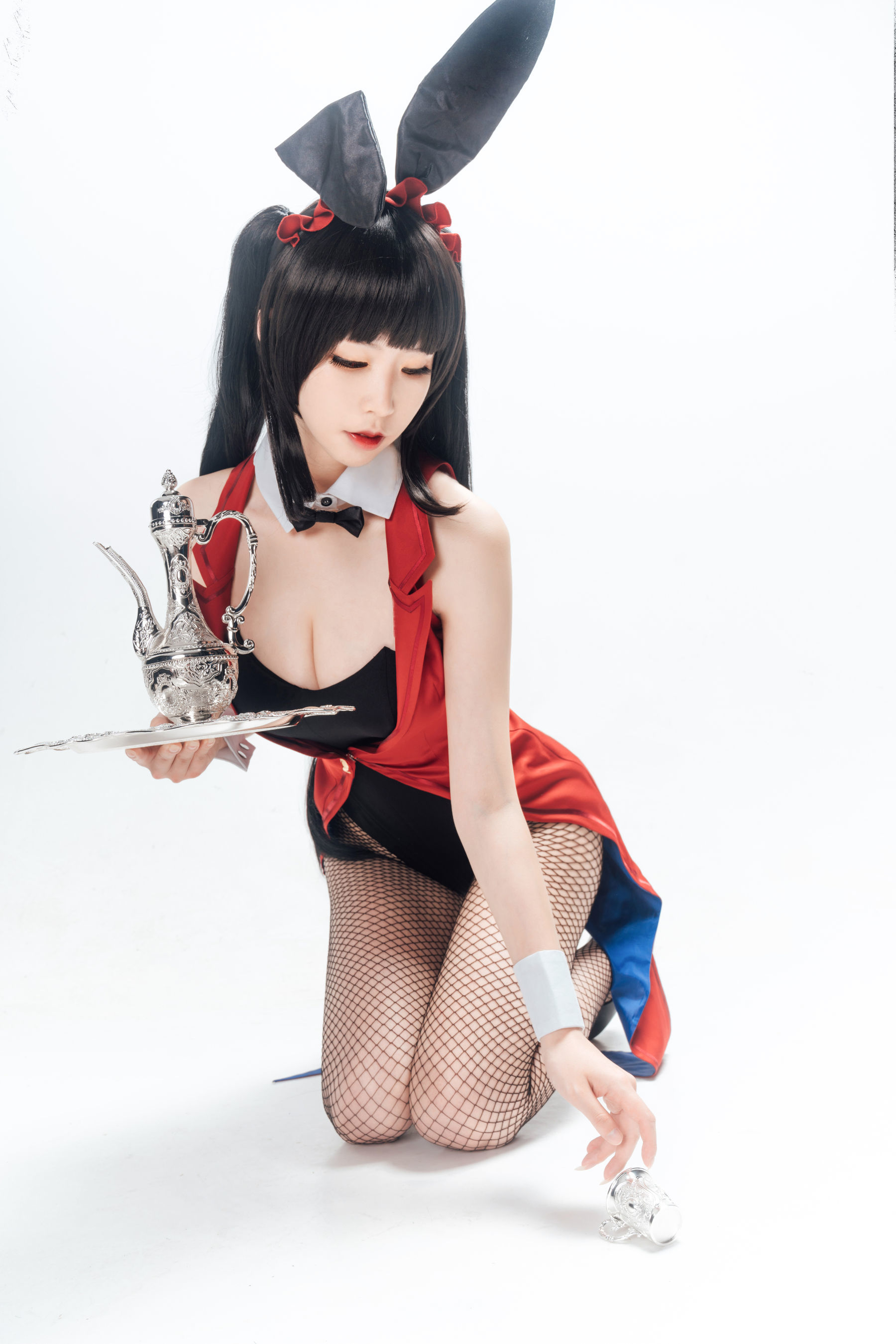 [网络美女] 爱老师_PhD 狂三 兔女郎高清手机美女壁纸2P