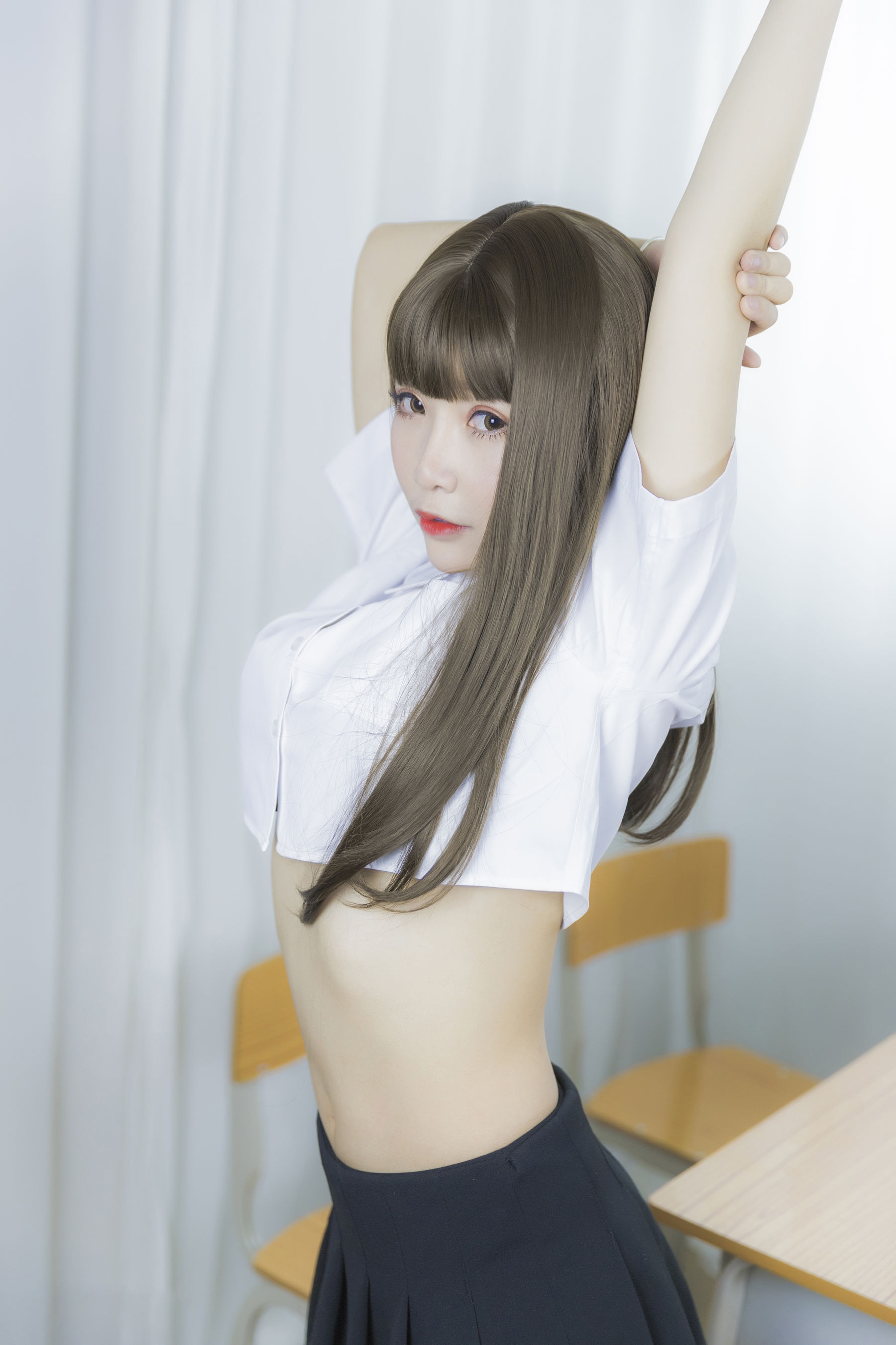 [网络美女] 抱走莫子 等你下课 高清手机美女壁纸