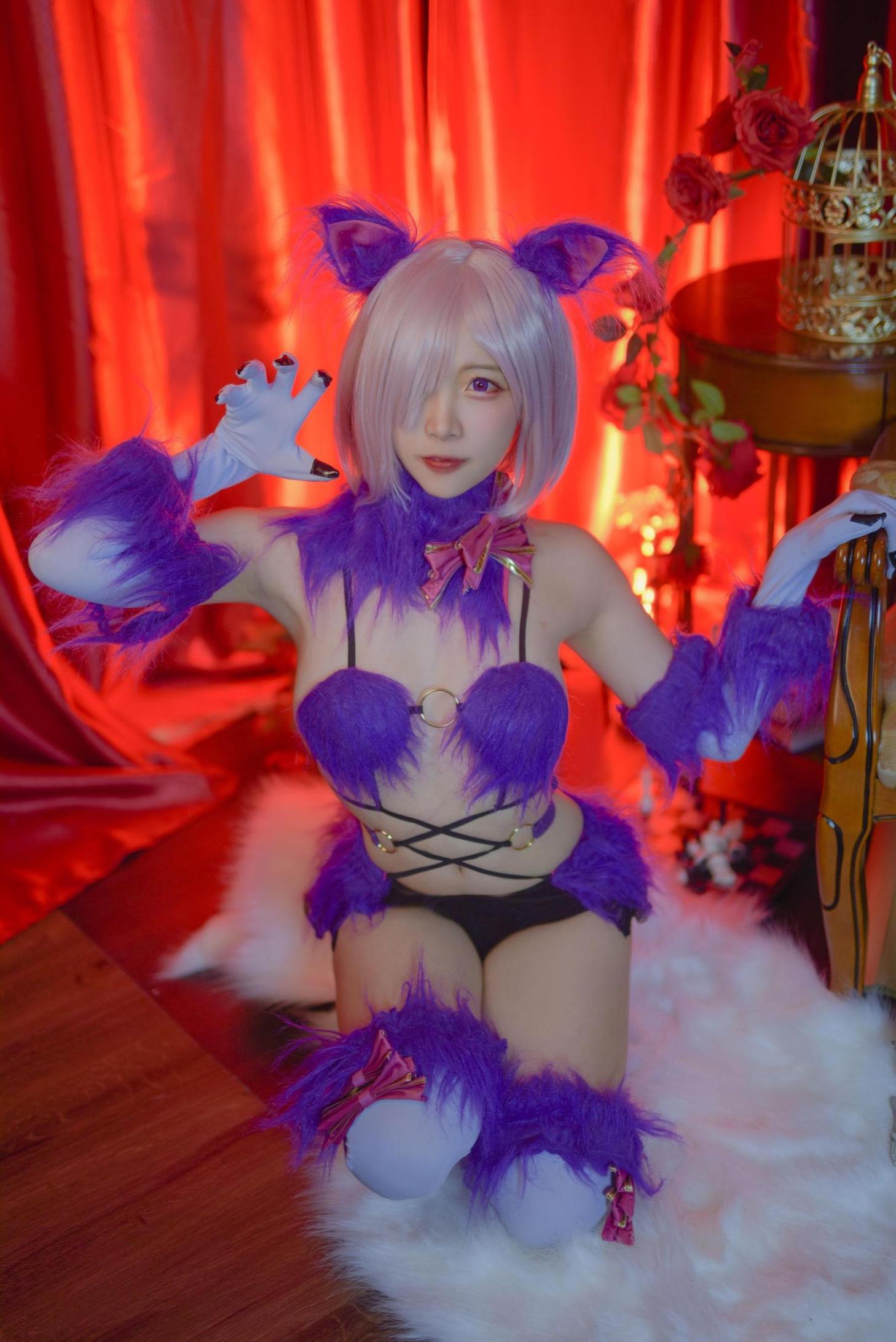 [网络美女] 二佐Nisa Fate玛修万圣 高清手机美女壁纸