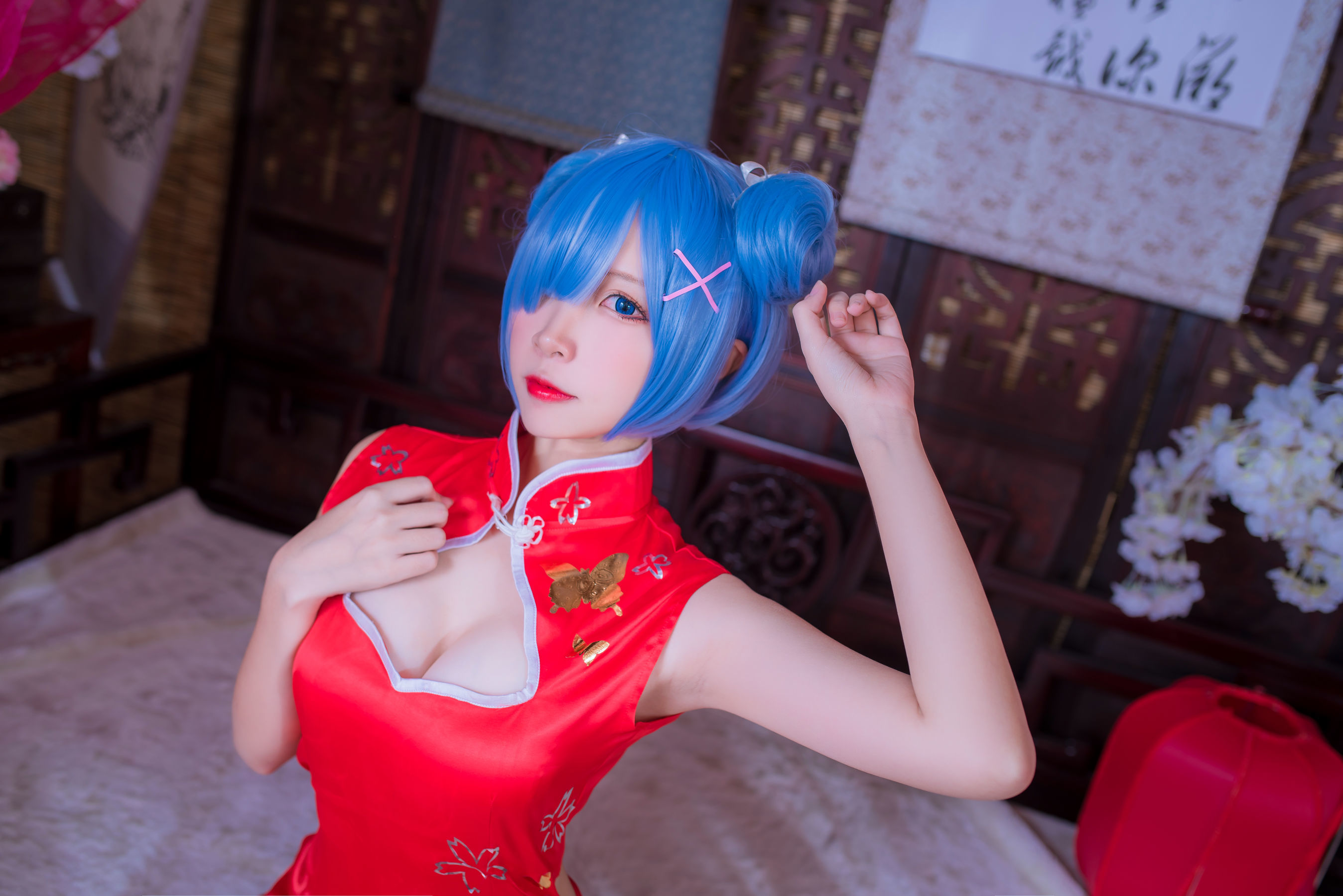 [网络美女] 二佐Nisa 蕾姆旗袍 高清手机美女壁纸