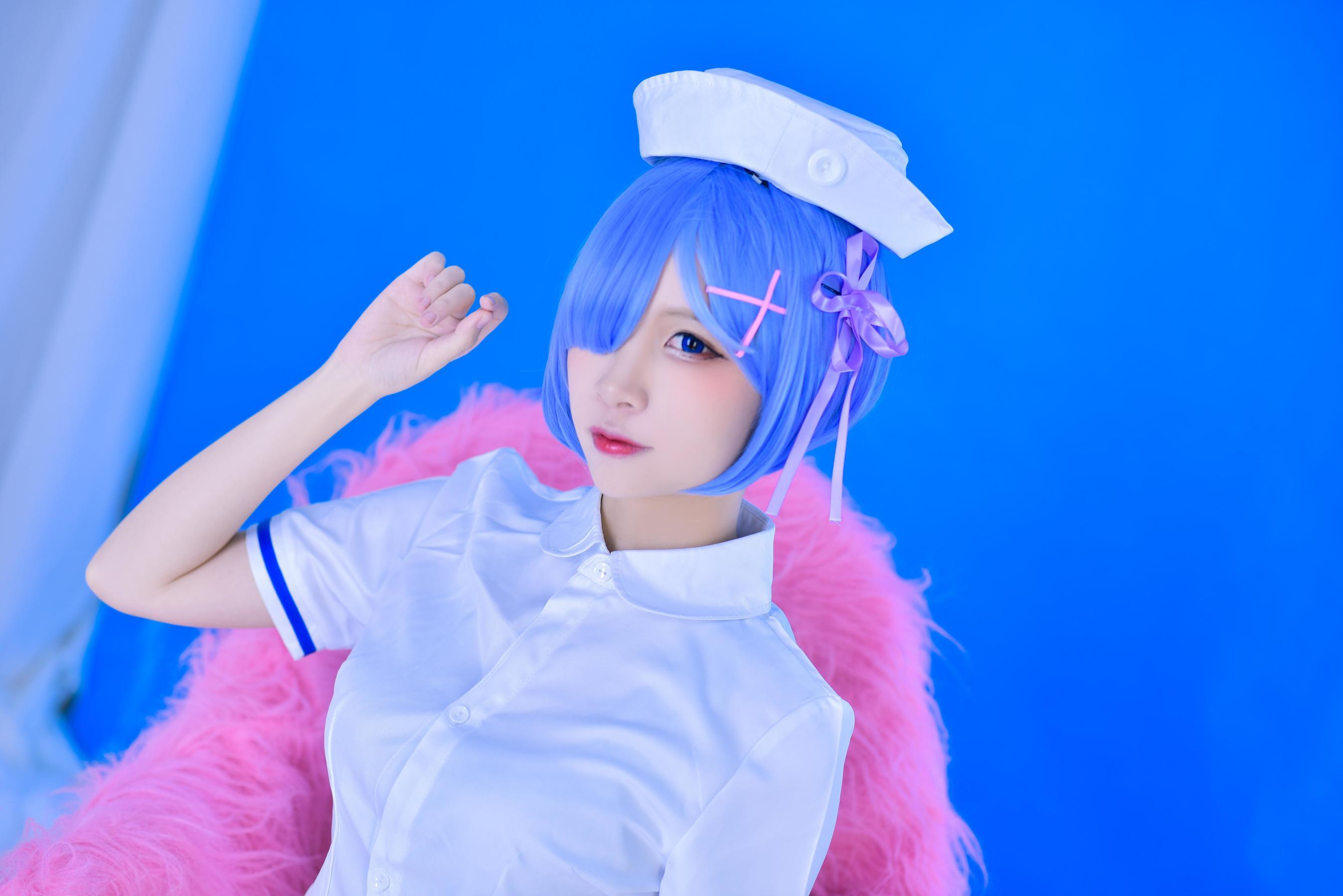 [网络美女] 二佐Nisa 蕾姆护士 高清手机美女壁纸