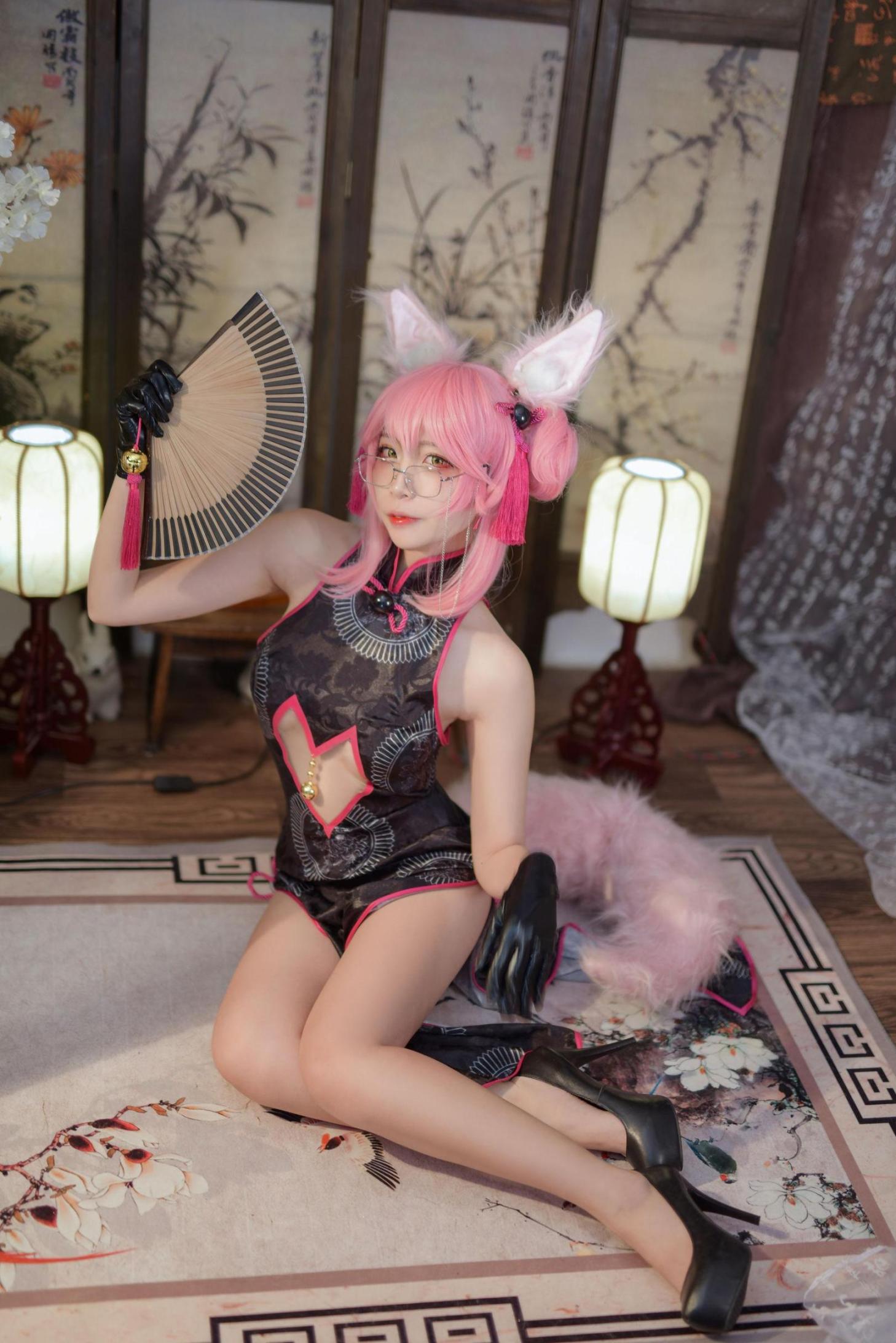 [网络美女] 二佐Nisa Fate旗袍狐 高清手机美女壁纸