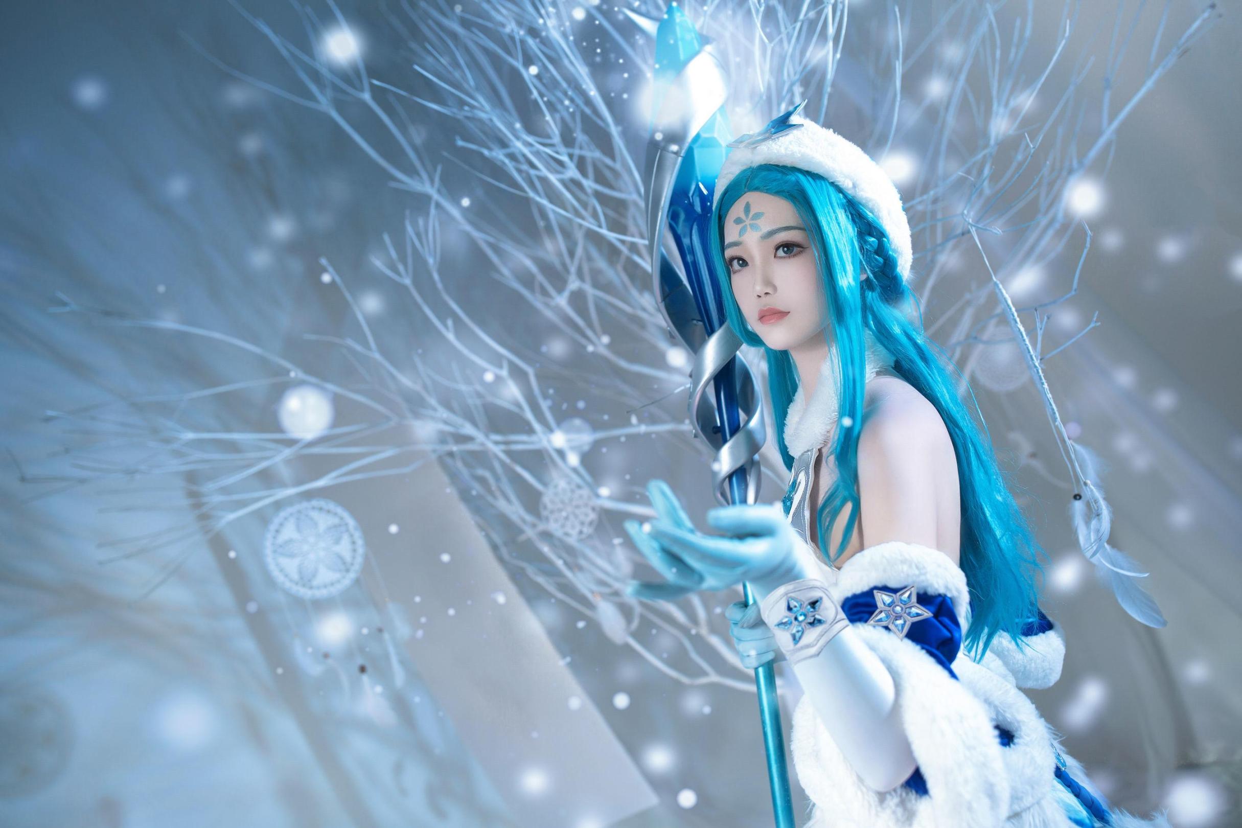 [网络美女] 戚顾儿 王者荣耀 王昭君高清手机美女壁纸15P