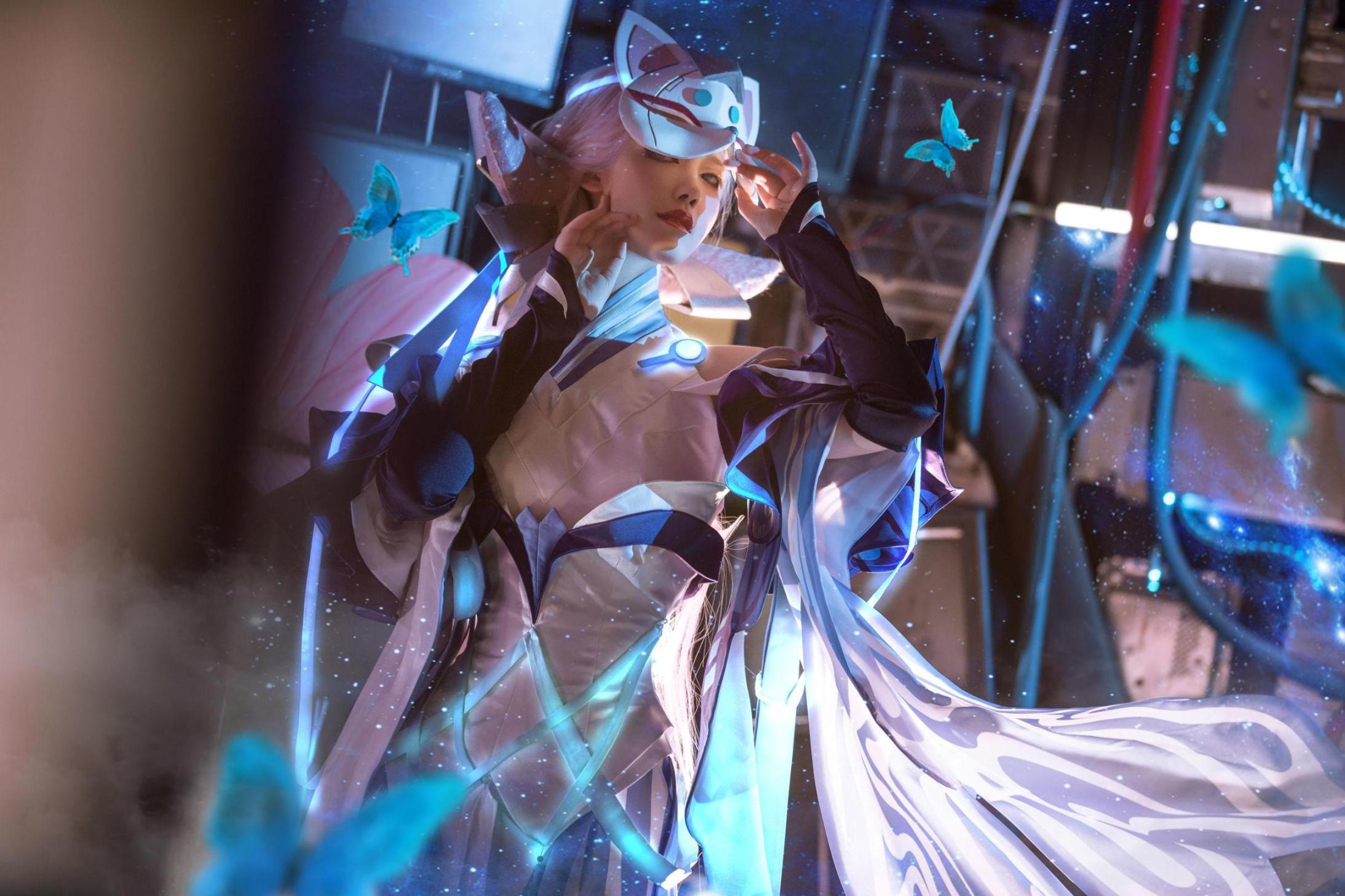 [网络美女] 戚顾儿 王者荣耀 貂蝉高清手机美女壁纸12P