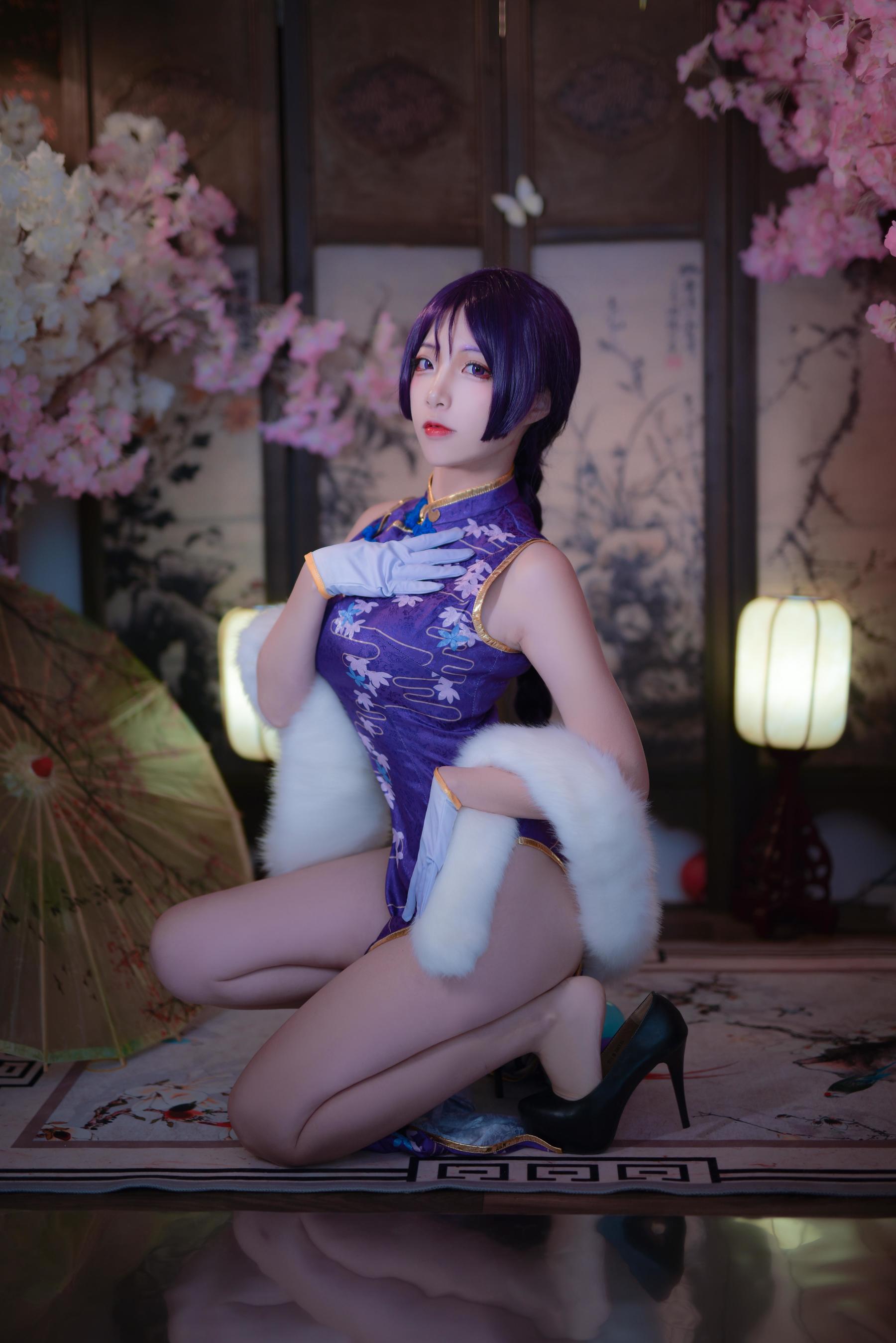 [网络美女] 二佐Nisa Fate奶光旗袍 高清手机美女壁纸
