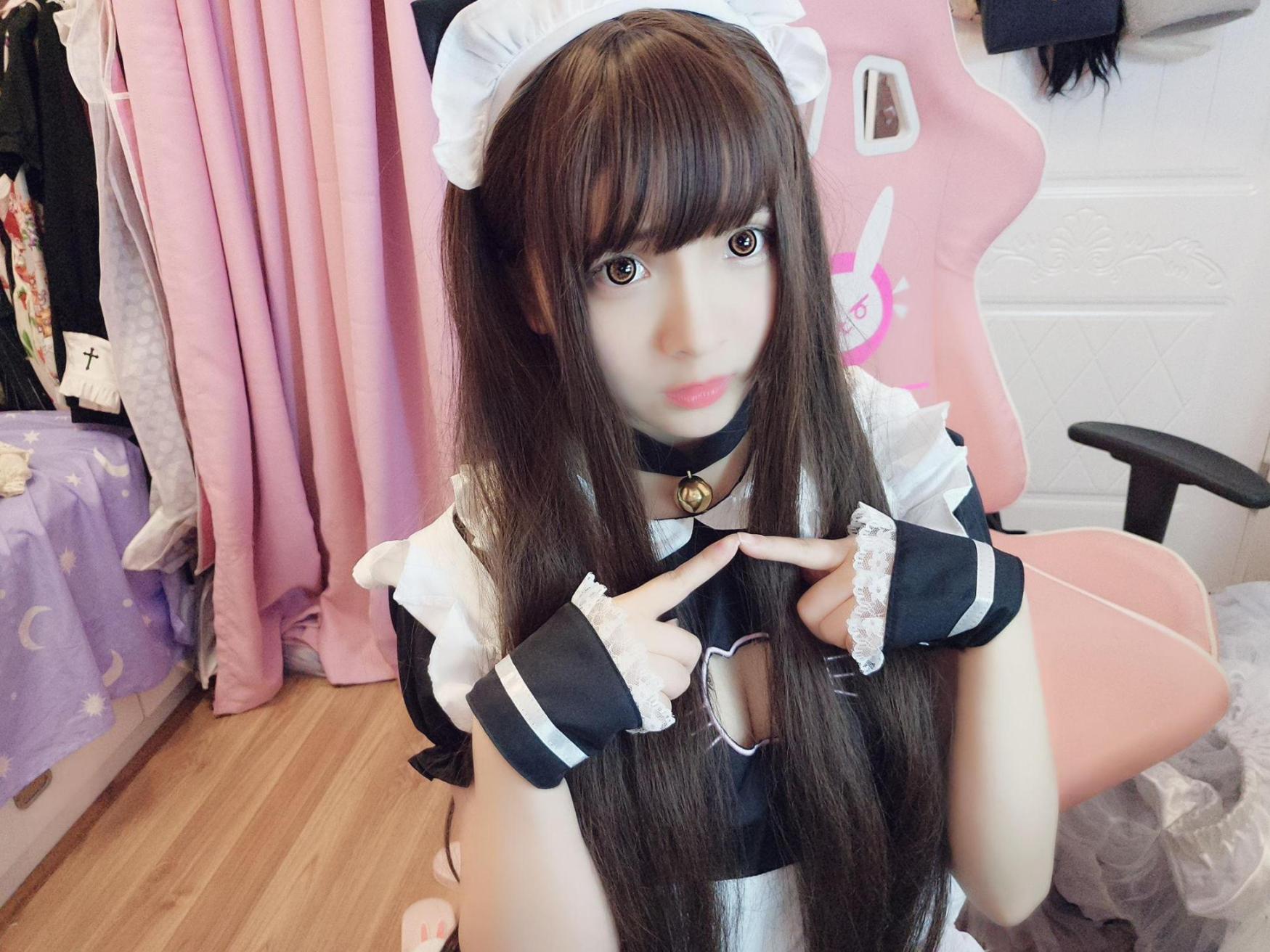 [网络美女] 古川kagura 女仆高清手机美女壁纸8P