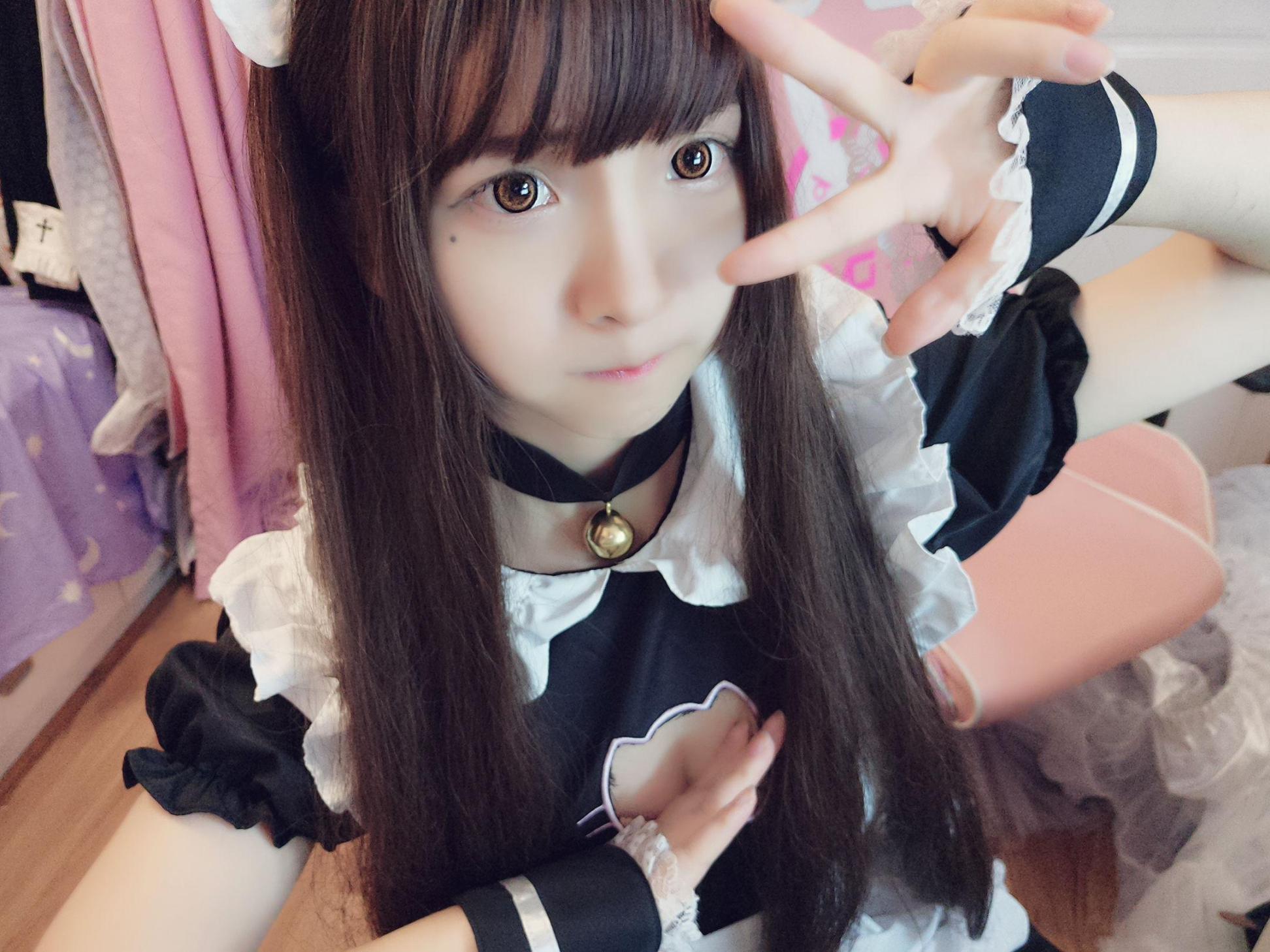 [网络美女] 古川kagura 女仆高清手机美女壁纸5P