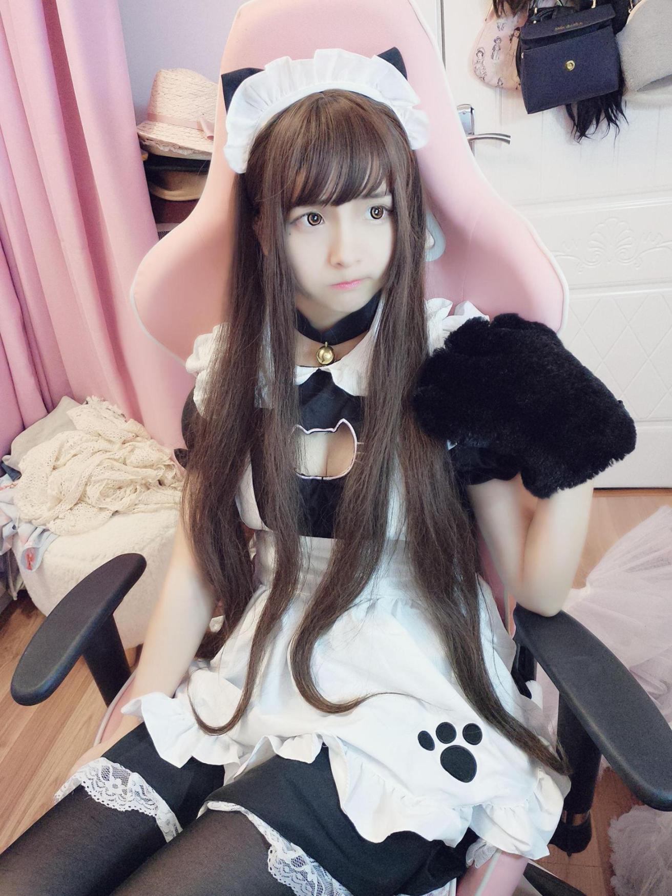 [网络美女] 古川kagura 女仆高清手机美女壁纸2P