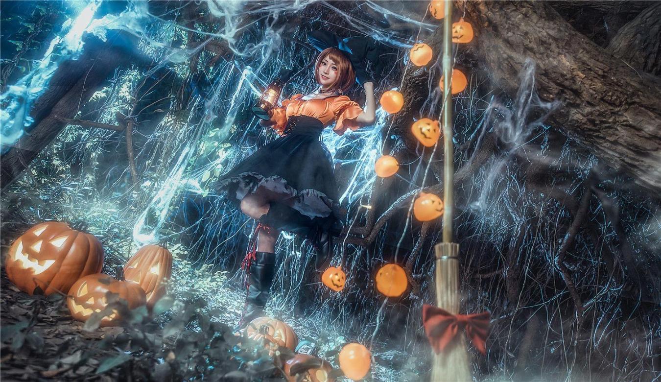 [网络美女] 绮太郎 我的英雄学院 万圣节高清手机美女壁纸2P