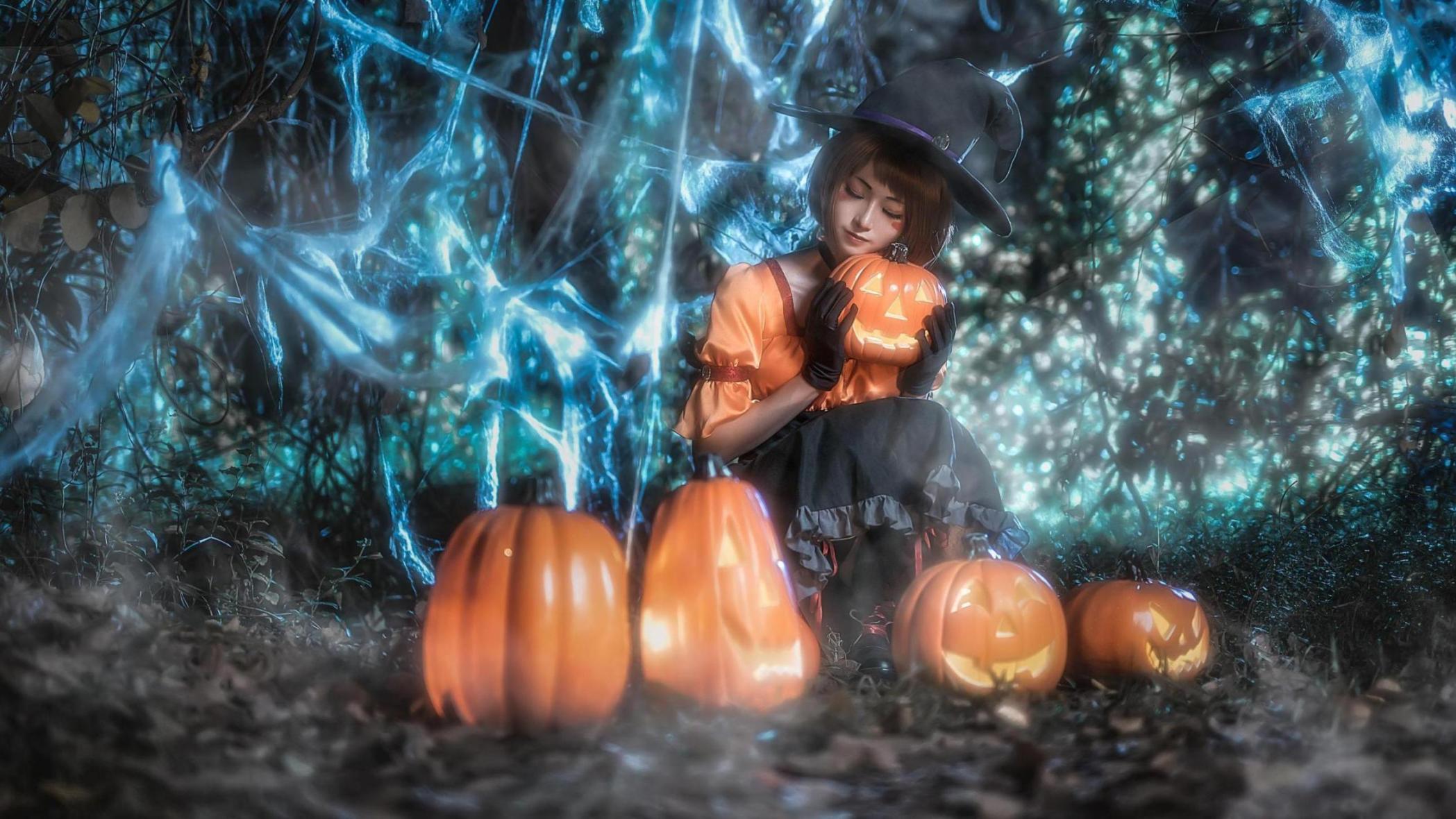 [网络美女] 绮太郎 我的英雄学院 万圣节高清手机美女壁纸5P