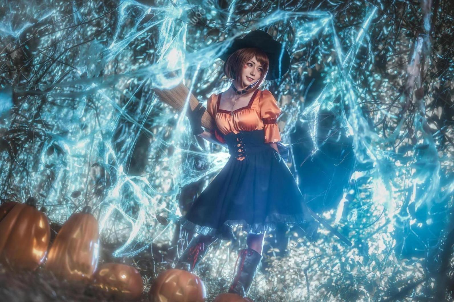 [网络美女] 绮太郎 我的英雄学院 万圣节高清手机美女壁纸10P