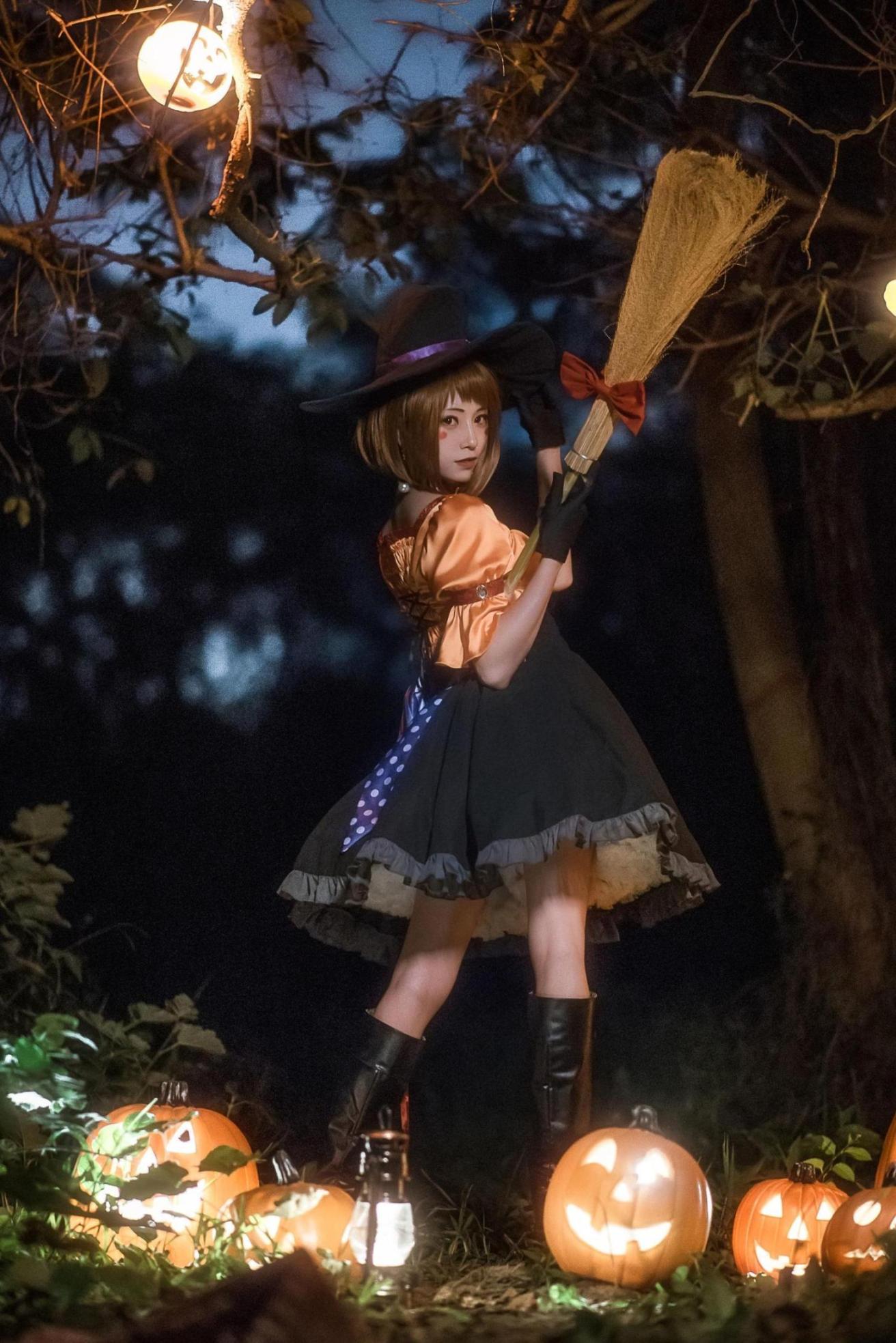 [网络美女] 绮太郎 我的英雄学院 万圣节高清手机美女壁纸15P