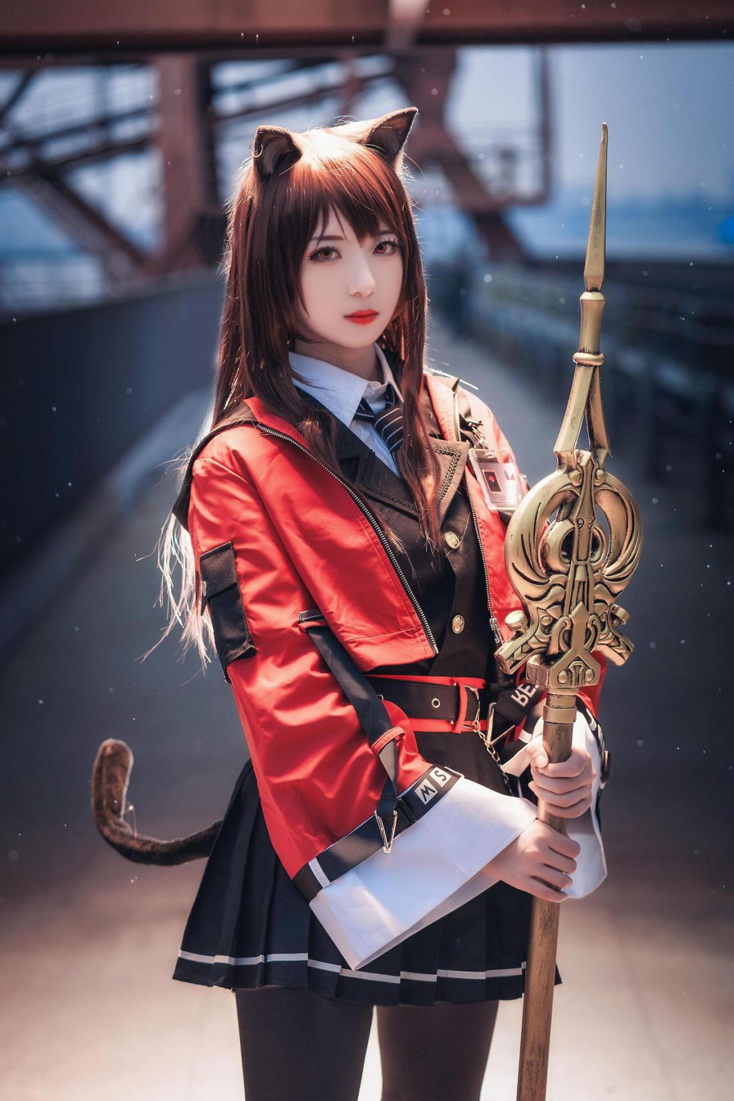 [网络美女] 弥音音ww 明日方舟 天火高清手机美女壁纸12P