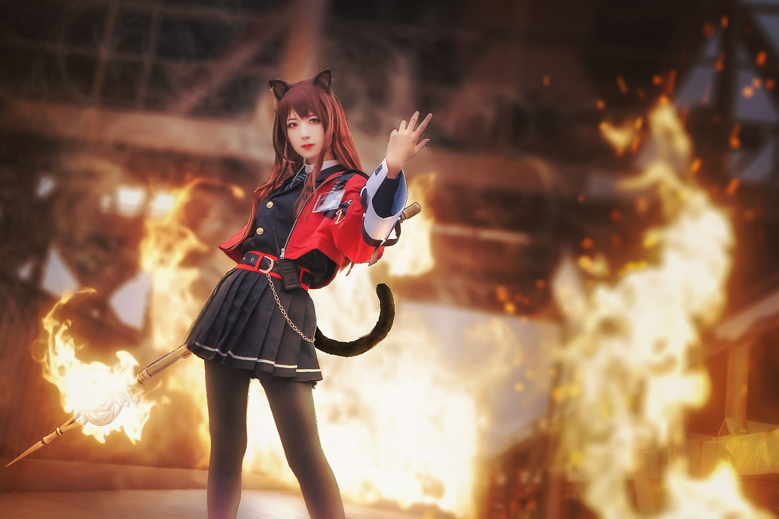 [网络美女] 弥音音ww 明日方舟 天火高清手机美女壁纸10P