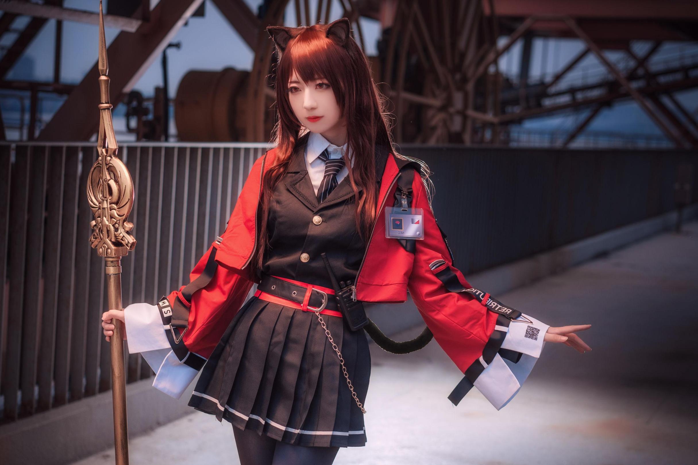 [网络美女] 弥音音ww 明日方舟 天火高清手机美女壁纸11P