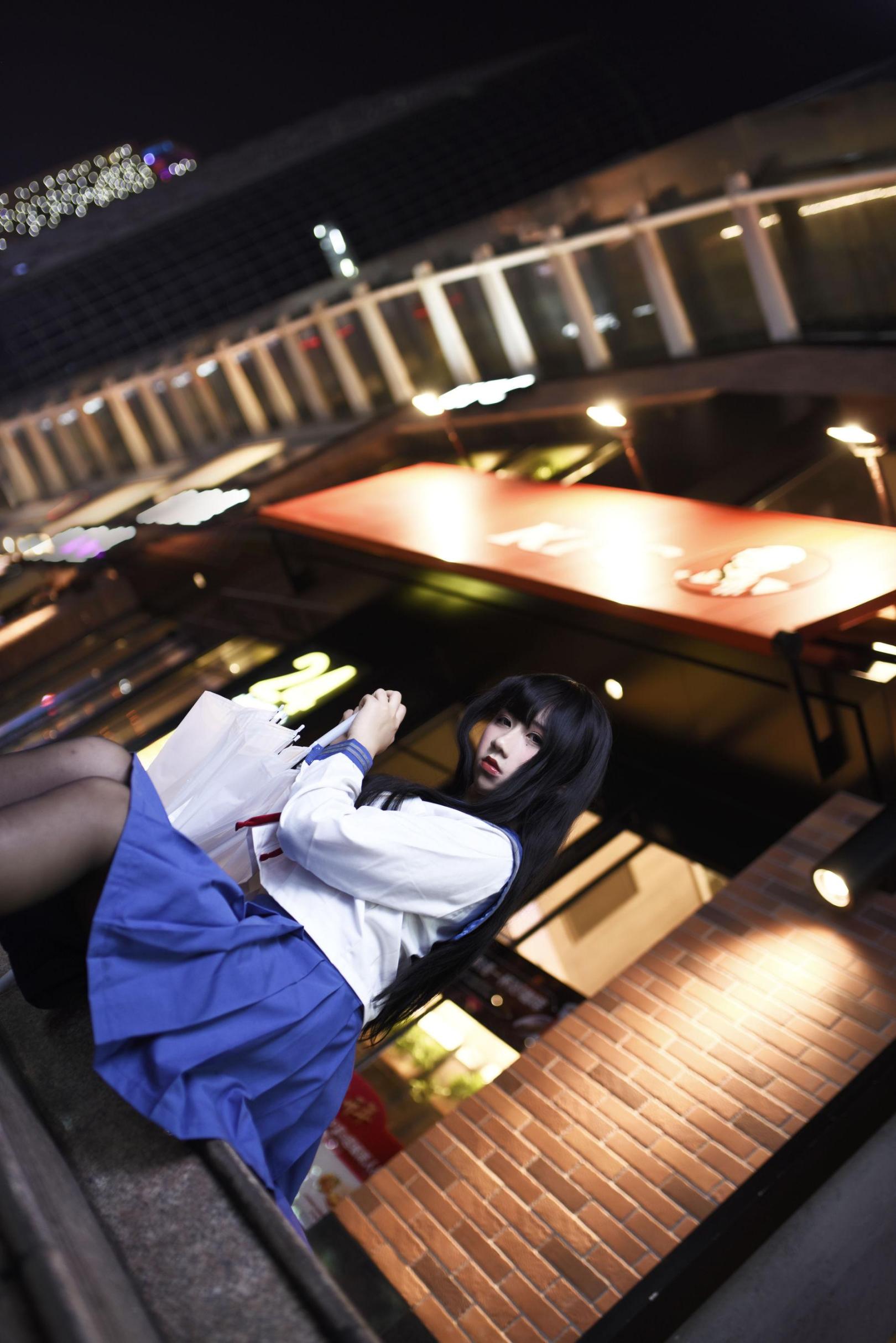 [网络美女] 九曲Jean JK制服高清手机美女壁纸4P