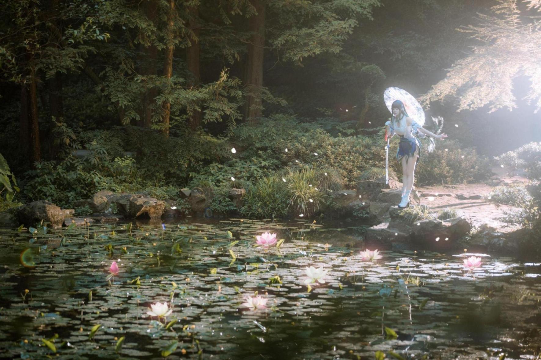 [网络美女] 戚顾儿 王者荣耀 西施高清手机美女壁纸5P