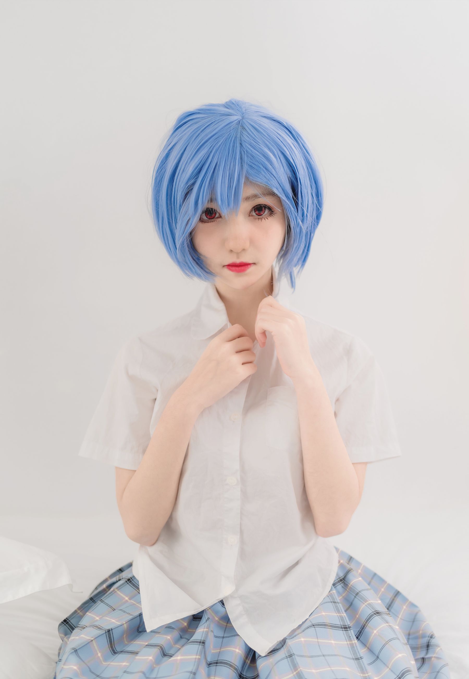 [网络美女] 南桃Momoko 绫波丽制服 高清手机美女壁纸