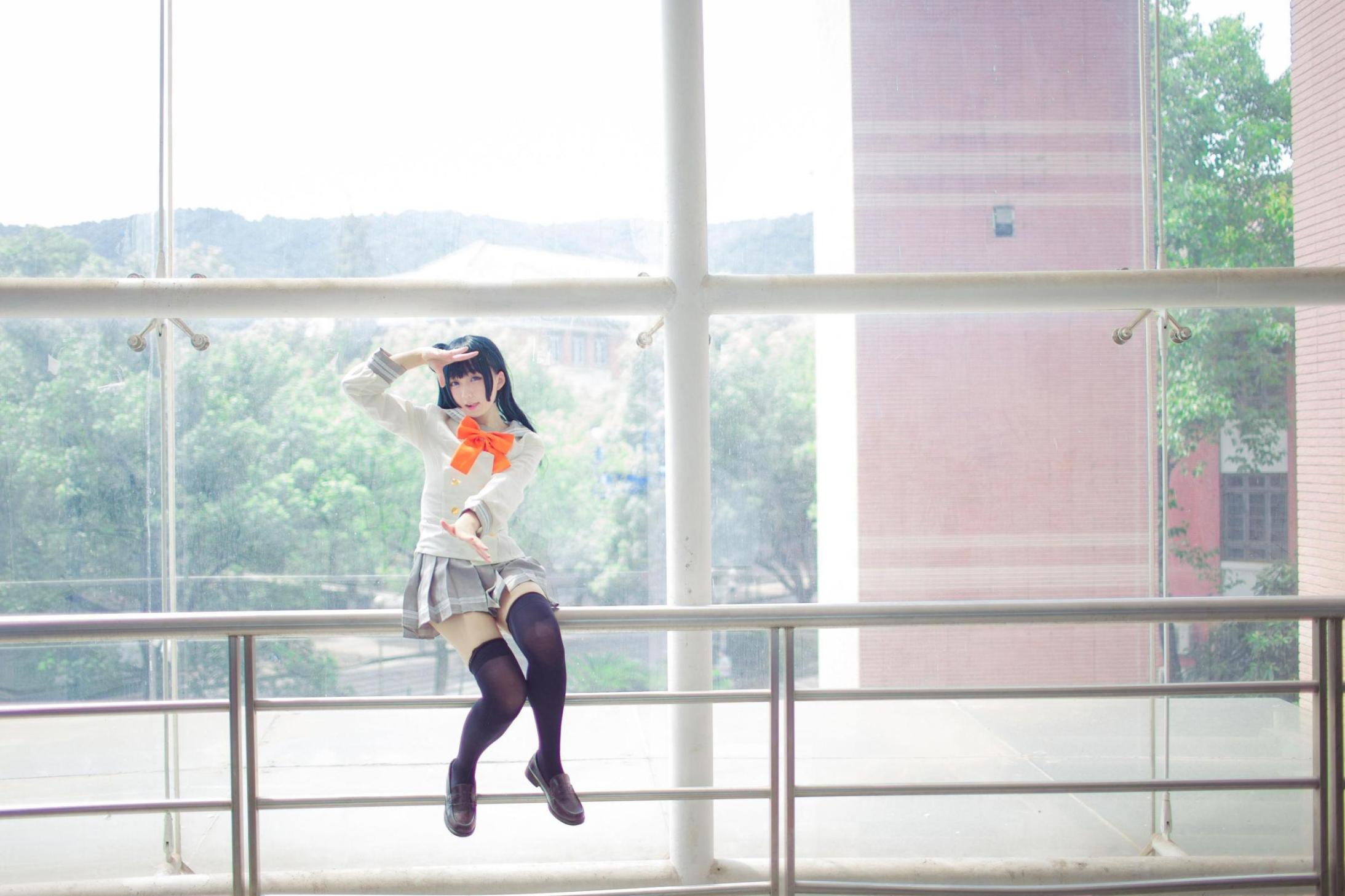 [网络美女] 浅野菌子 LoveLive!Sunshine!! 津岛善子高清手机美女壁纸15P