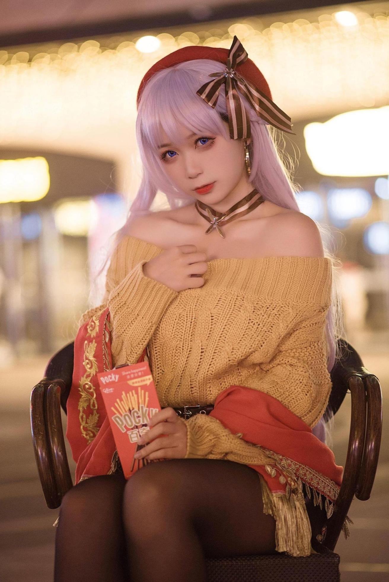 [网络美女] 樱落酱w 贝法pocky高清手机美女壁纸7P