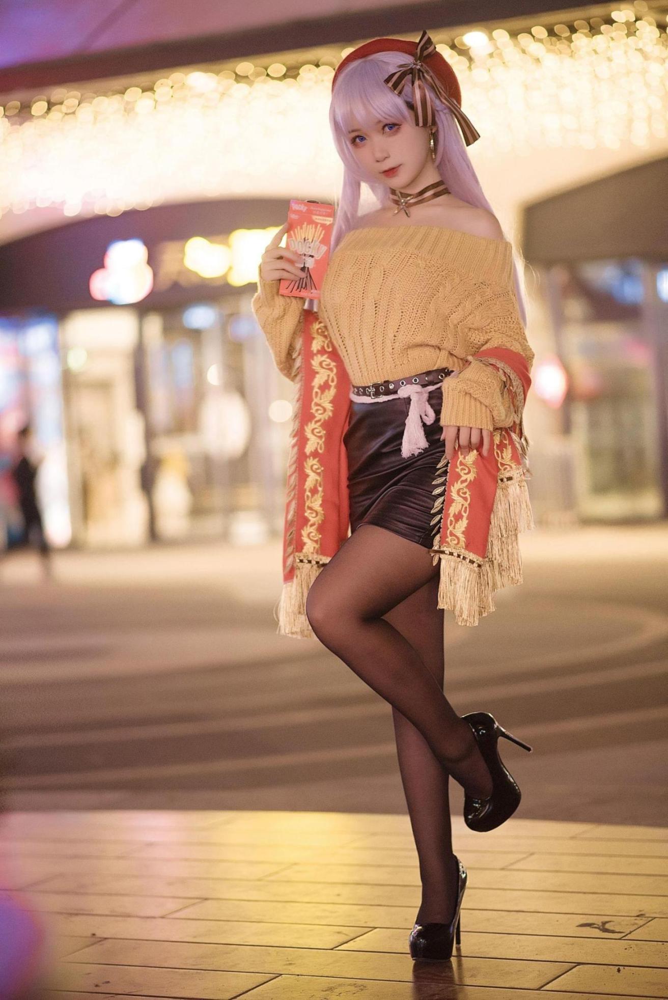 [网络美女] 樱落酱w 贝法pocky高清手机美女壁纸12P