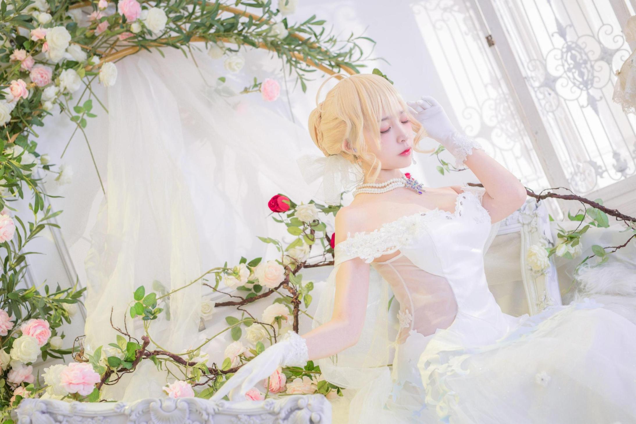 [网络美女] 二佐Nisa 花嫁 高清手机美女壁纸