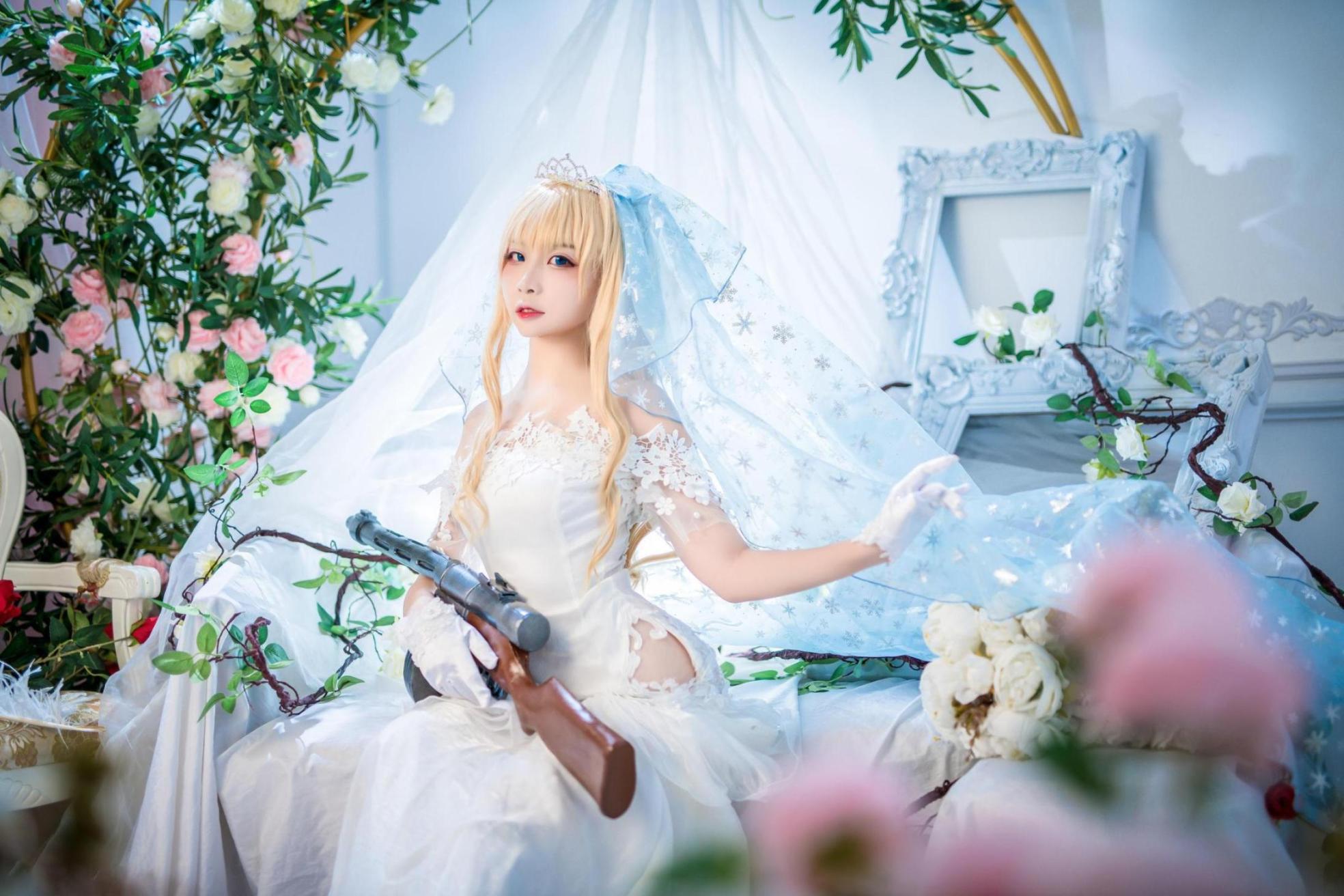 [网络美女] 二佐Nisa 花嫁高清手机美女壁纸15P