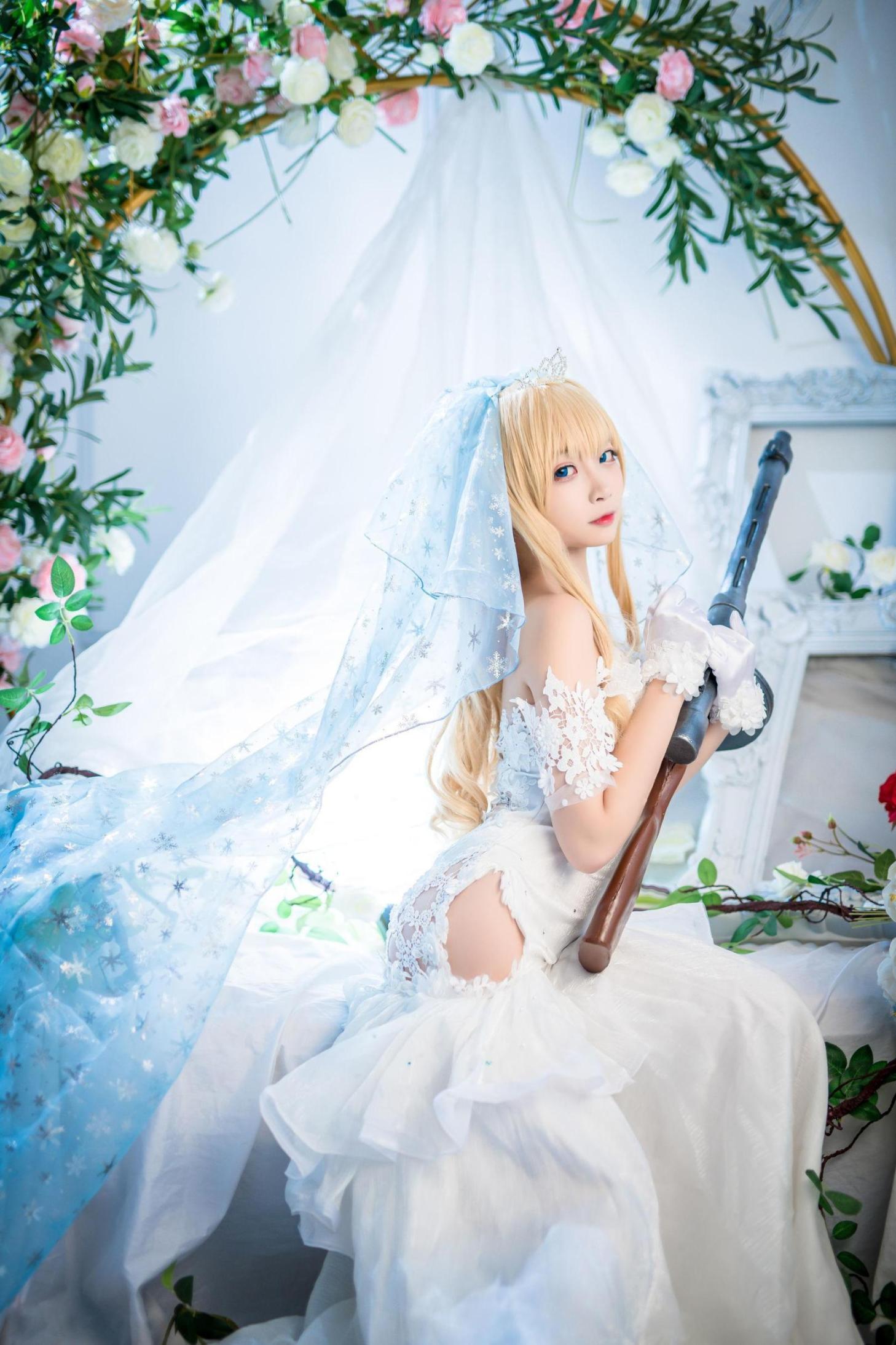 [网络美女] 二佐Nisa 花嫁高清手机美女壁纸13P