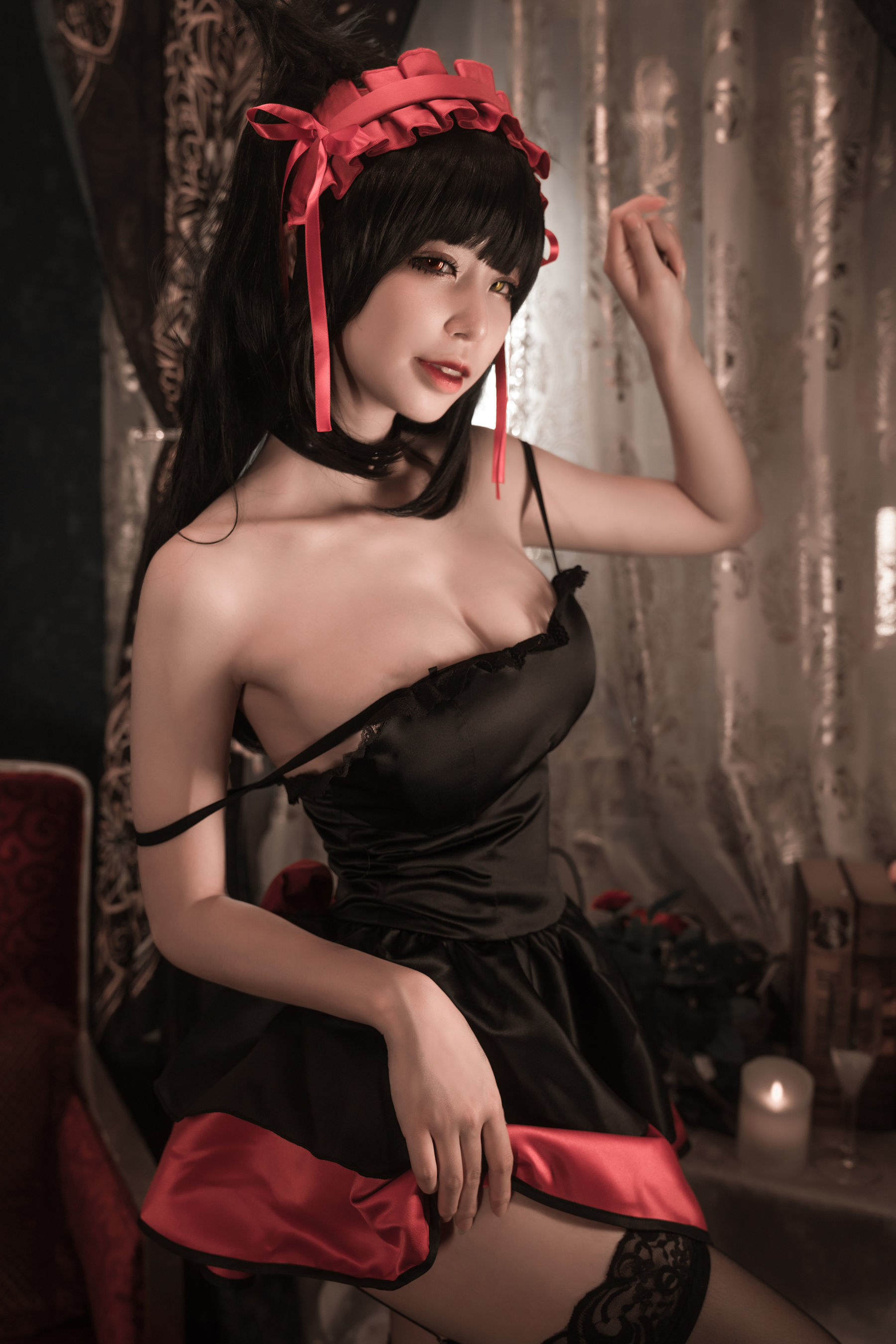 [网络美女] 爱老师_PhD 狂三 猫咪内衣 高清手机美女壁纸