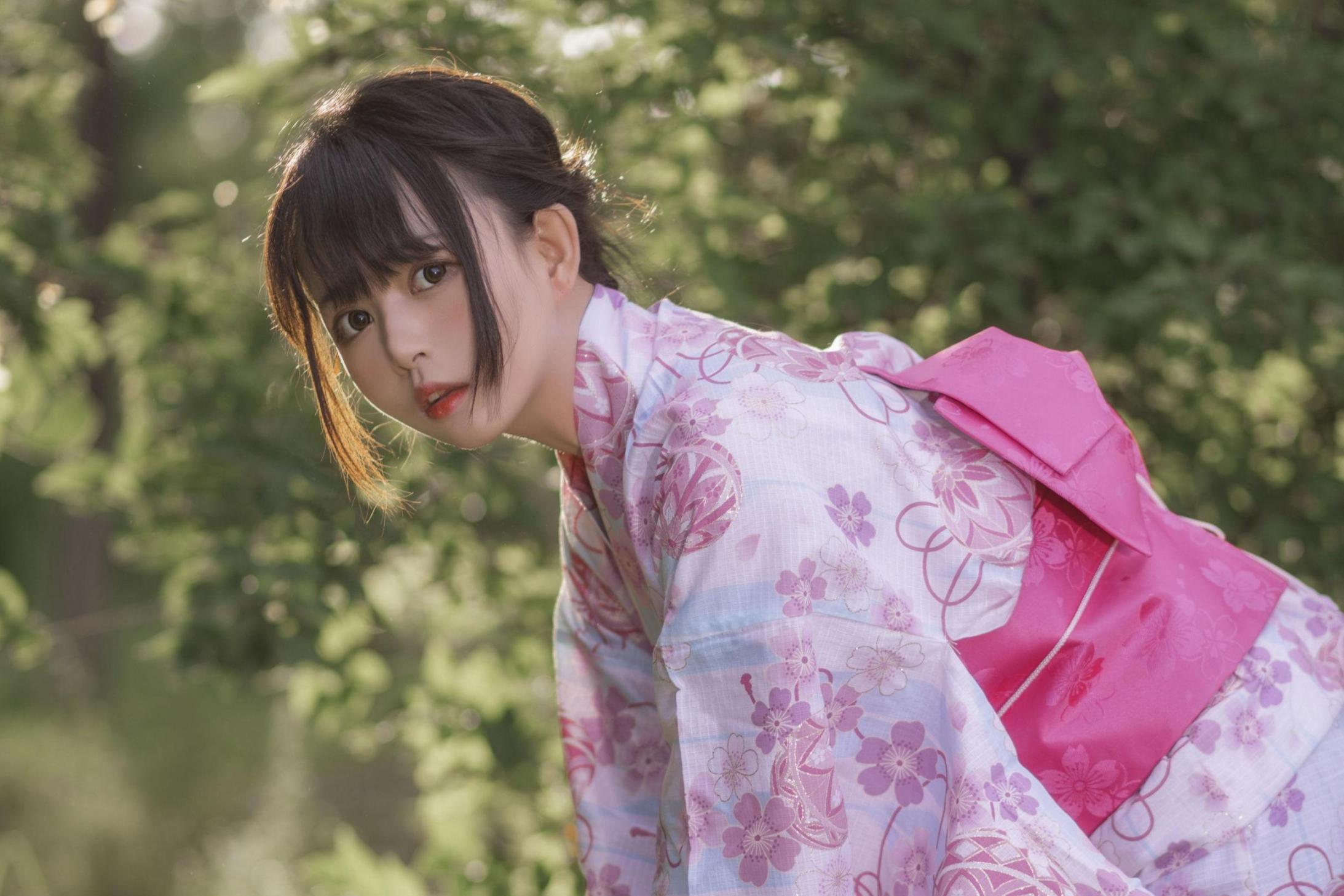 [网络美女] 黑猫猫OvO 和服超进化高清手机美女壁纸3P