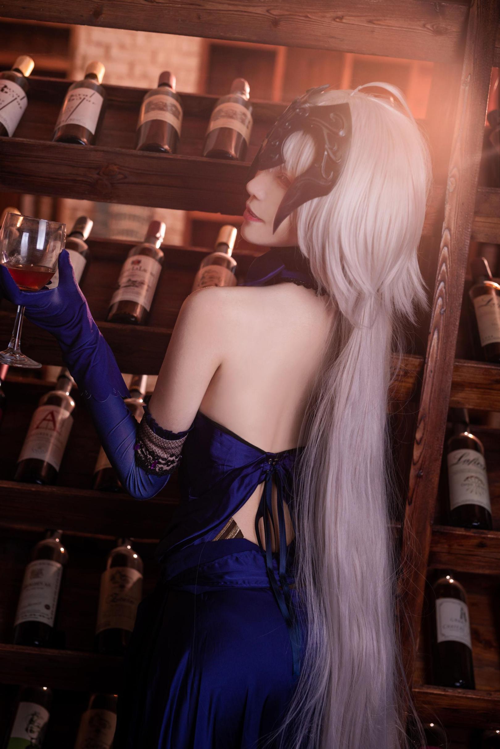 [网络美女] 青青子Js 黑贞，圣夜的晚餐高清手机美女壁纸6P