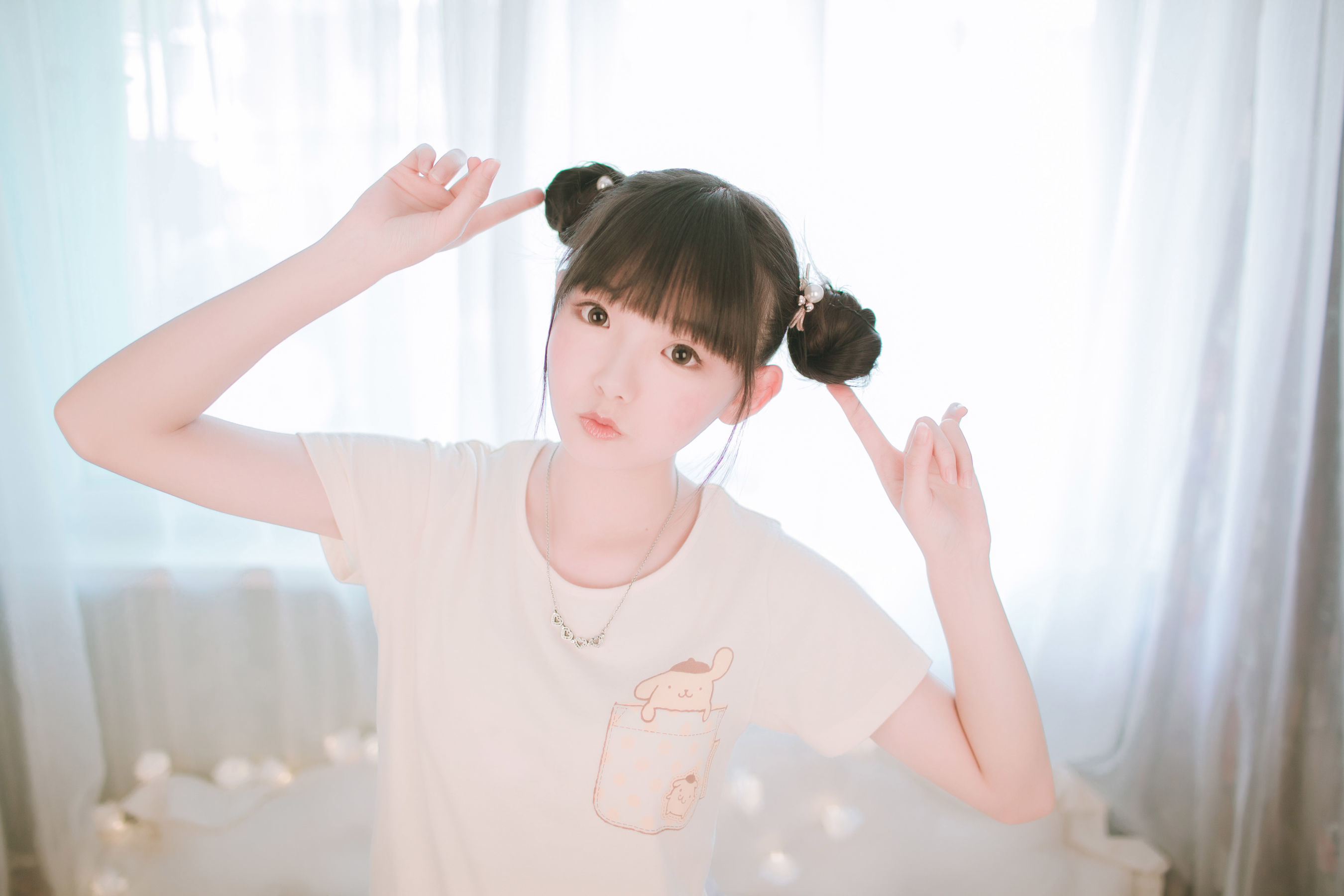 [网络美女] -樱群- 布丁狗高清手机美女壁纸10P