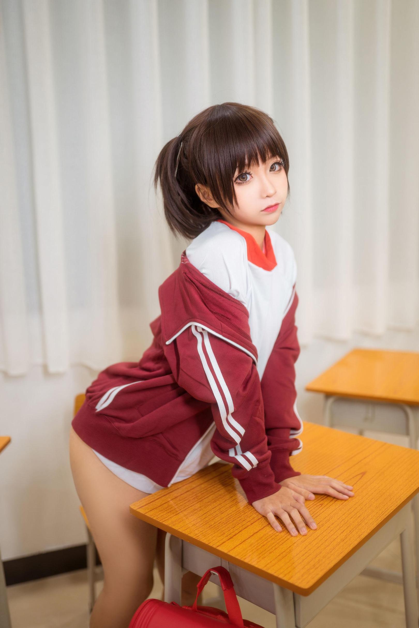 [网络美女] 蠢沫沫 红体操服 高清手机美女壁纸