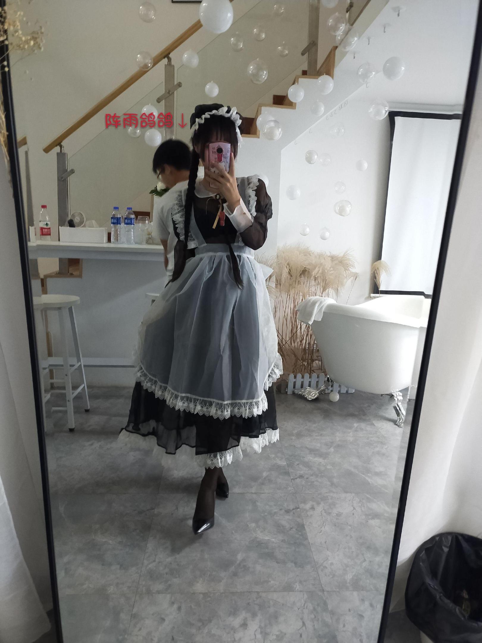 [网络美女] 萌芽儿o0 透明女仆 高清手机美女壁纸