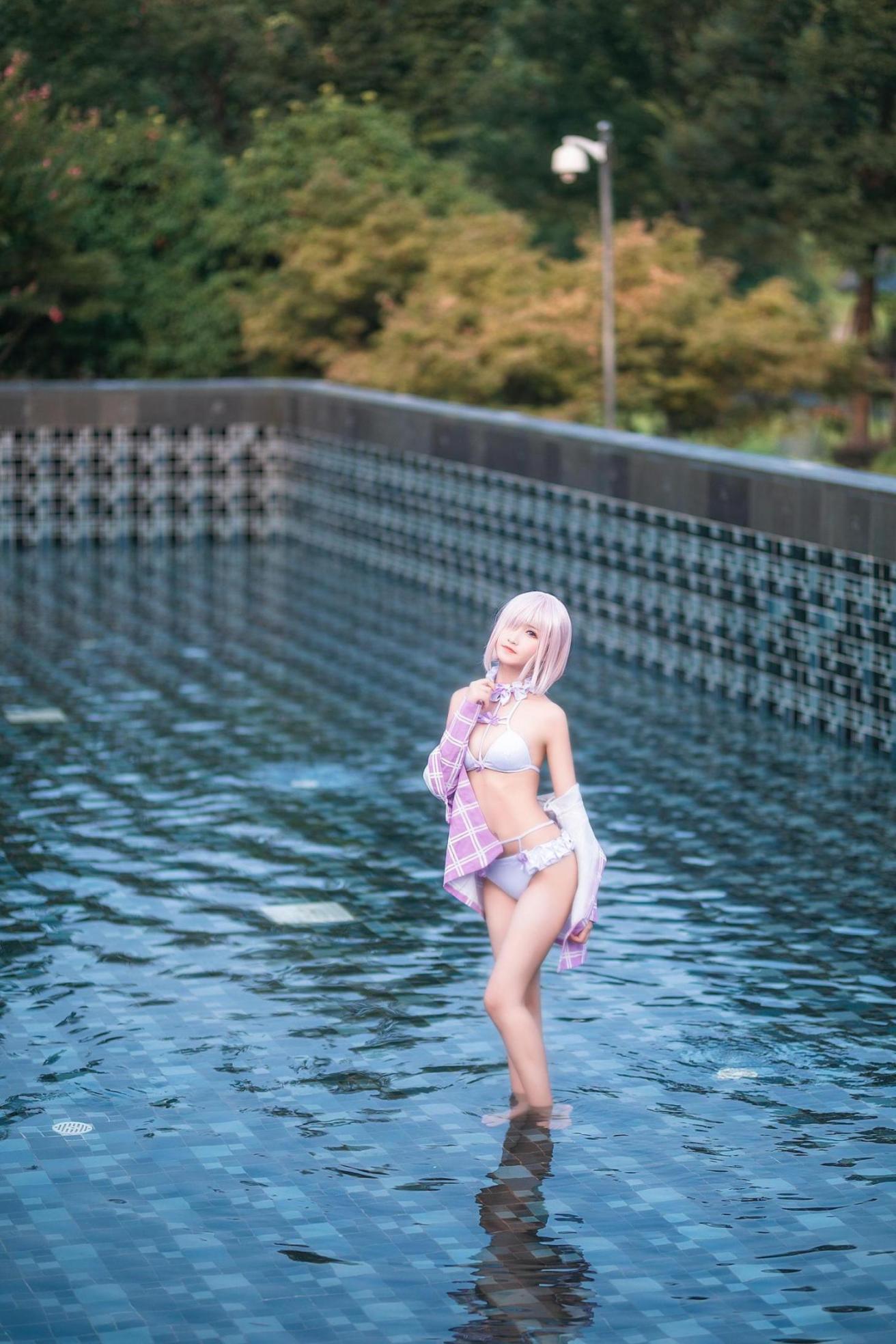 [网络美女] 三度_69 玛修泳装 高清手机美女壁纸