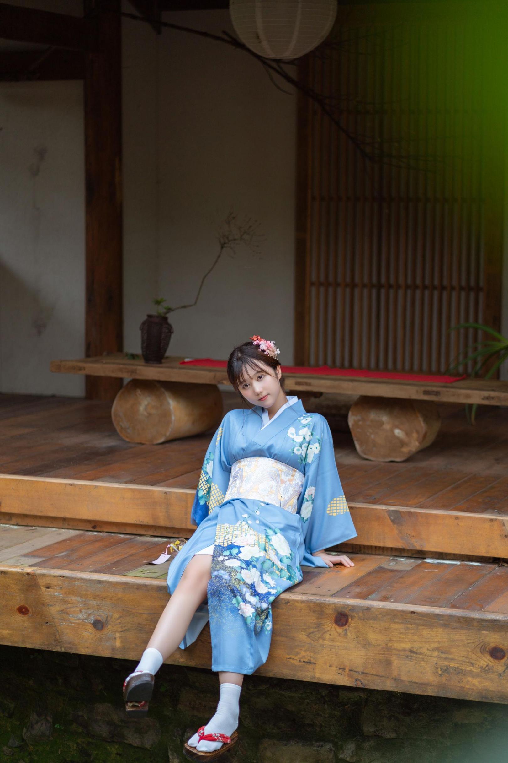 [网络美女] 镜酱 私奔之和服高清手机美女壁纸2P